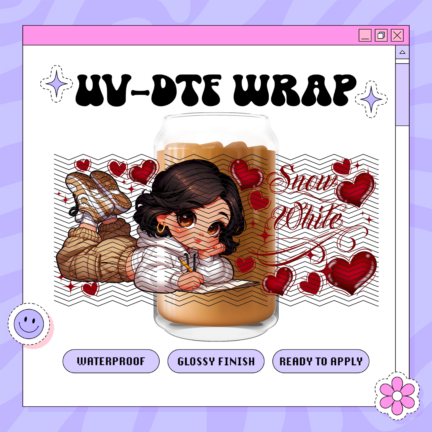 Dis Snow 2000s - 16oz Glass Wrap