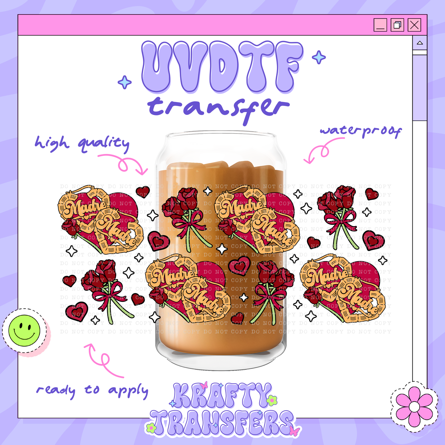 Madre Amor - 16oz Glass Wrap