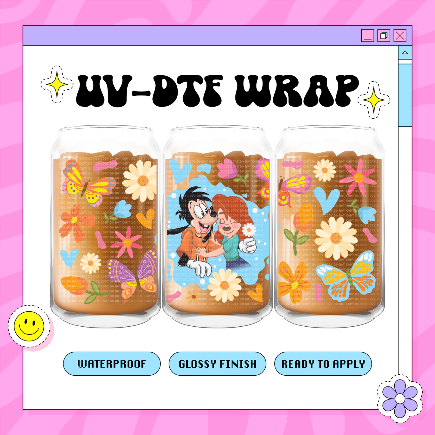 R&M Flowers - 16oz Glass Wrap
