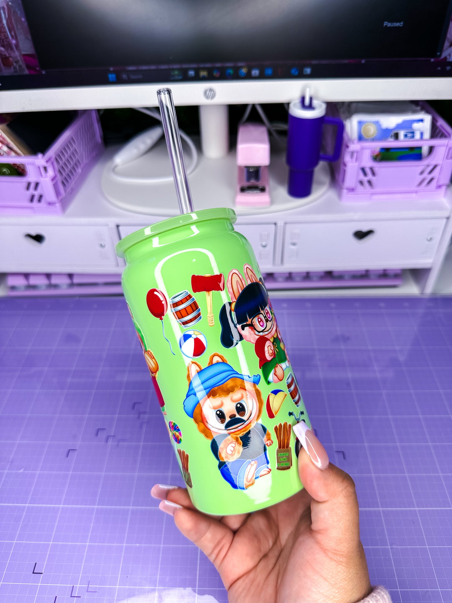 Chavo Labubu Glass Cup