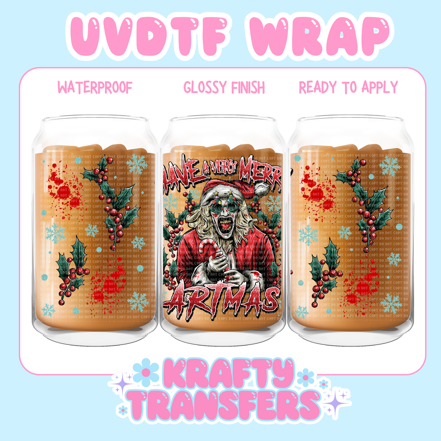 Artmas - 16 oz UV DTF WRAP