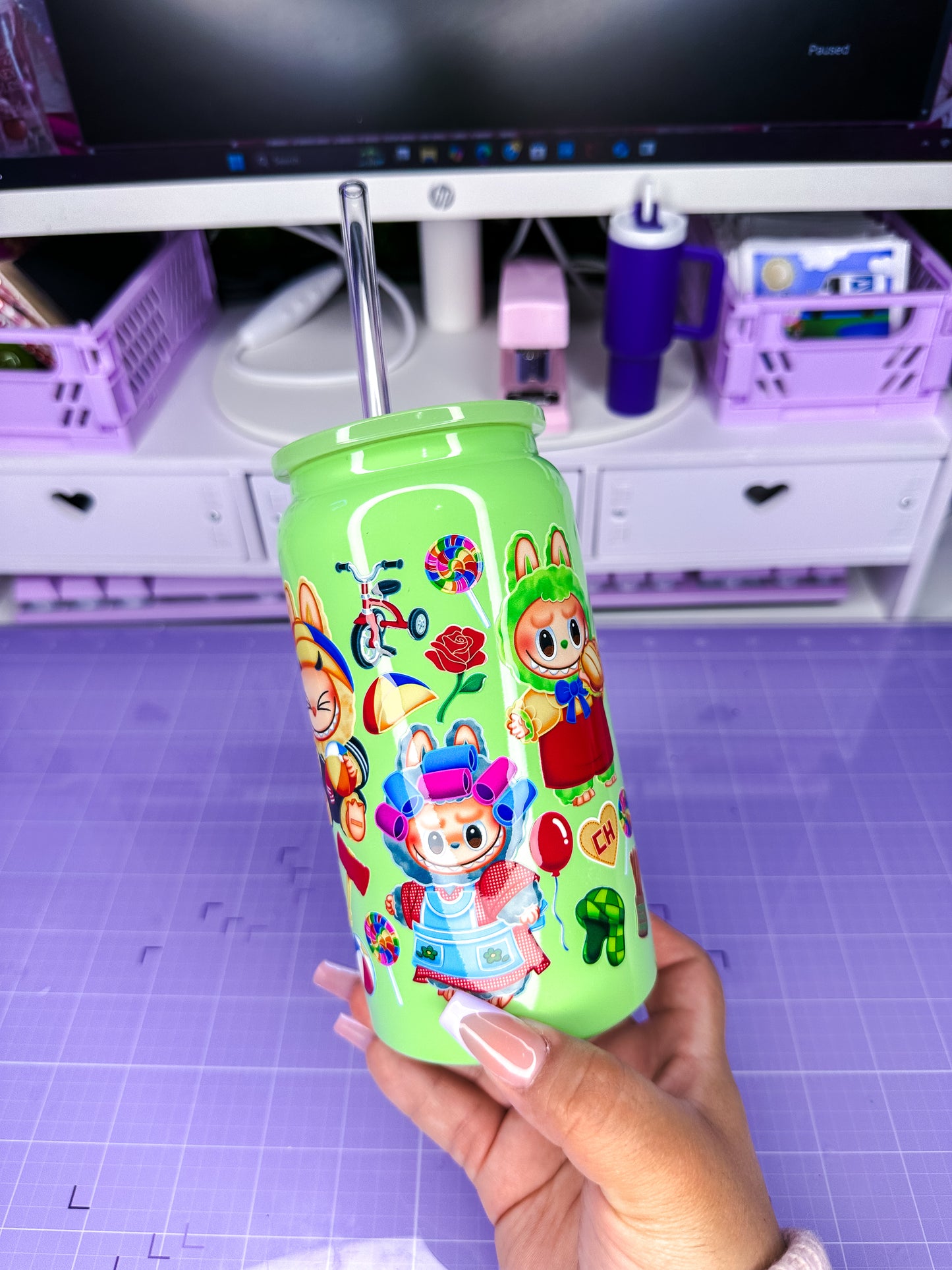Chavo Labubu Glass Cup