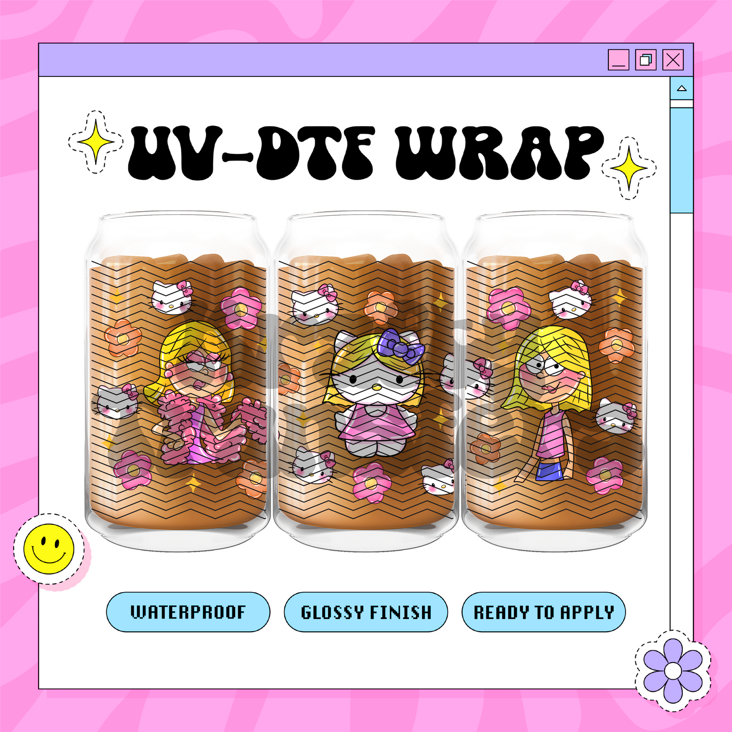 Lizzie Kitty EXCLUSIVE - 16 Oz UV DTF Wrap