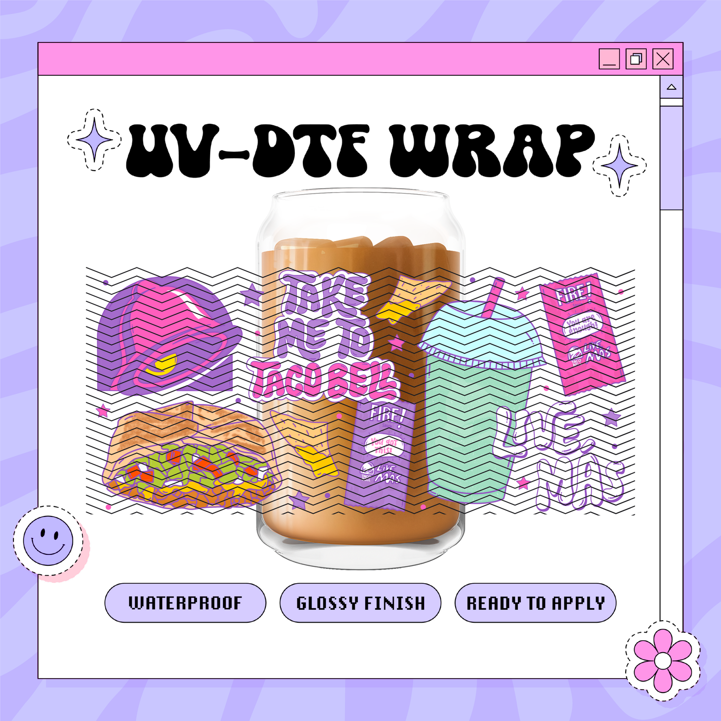 Taco Bell - 16oz Glass Wrap
