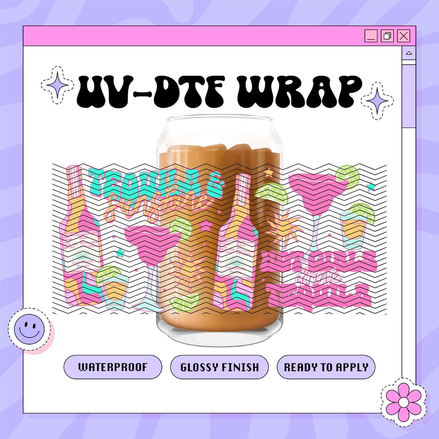 Tequila & Sunshine - 16oz Glass Wrap