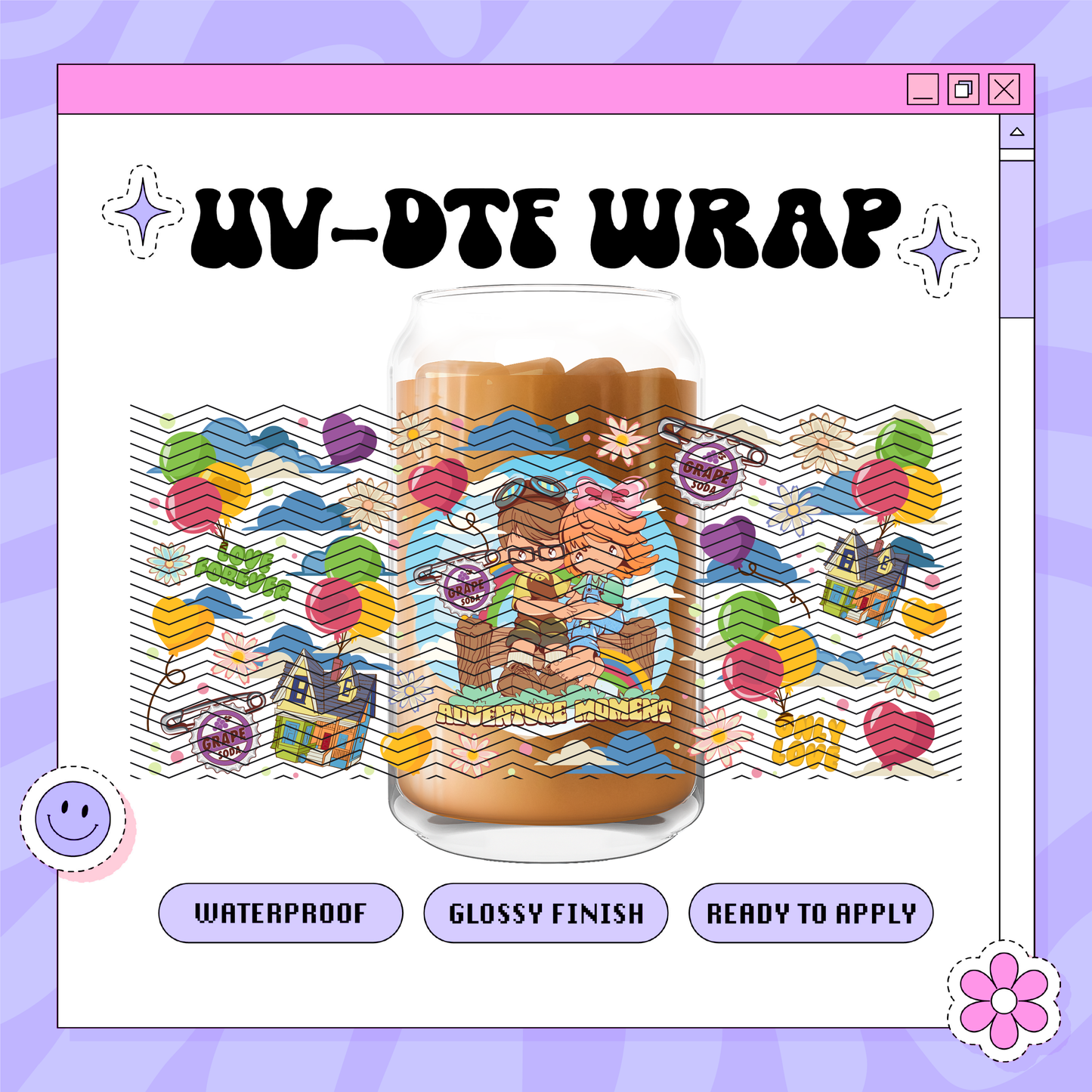 Dis Up Kids- 16oz Glass Wrap