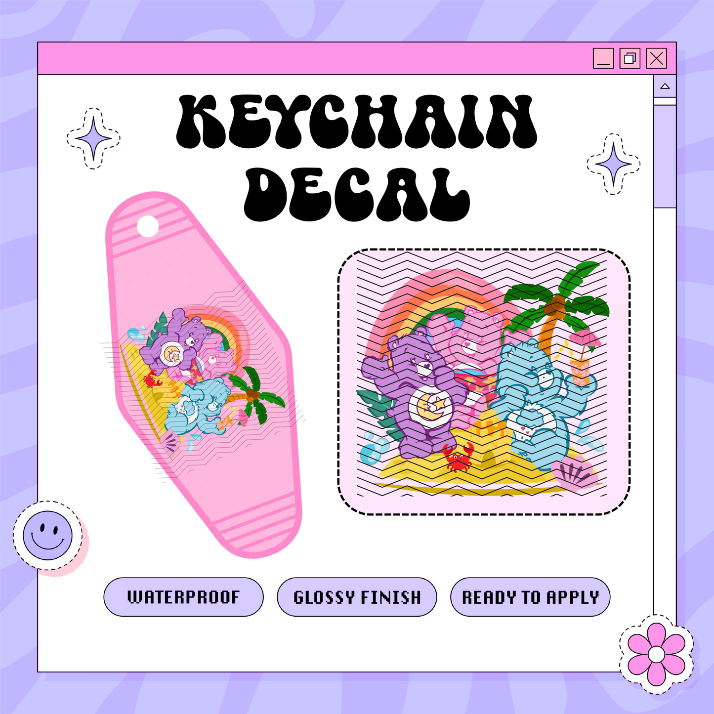 Summer Care Osos - Motel Keychain Decal