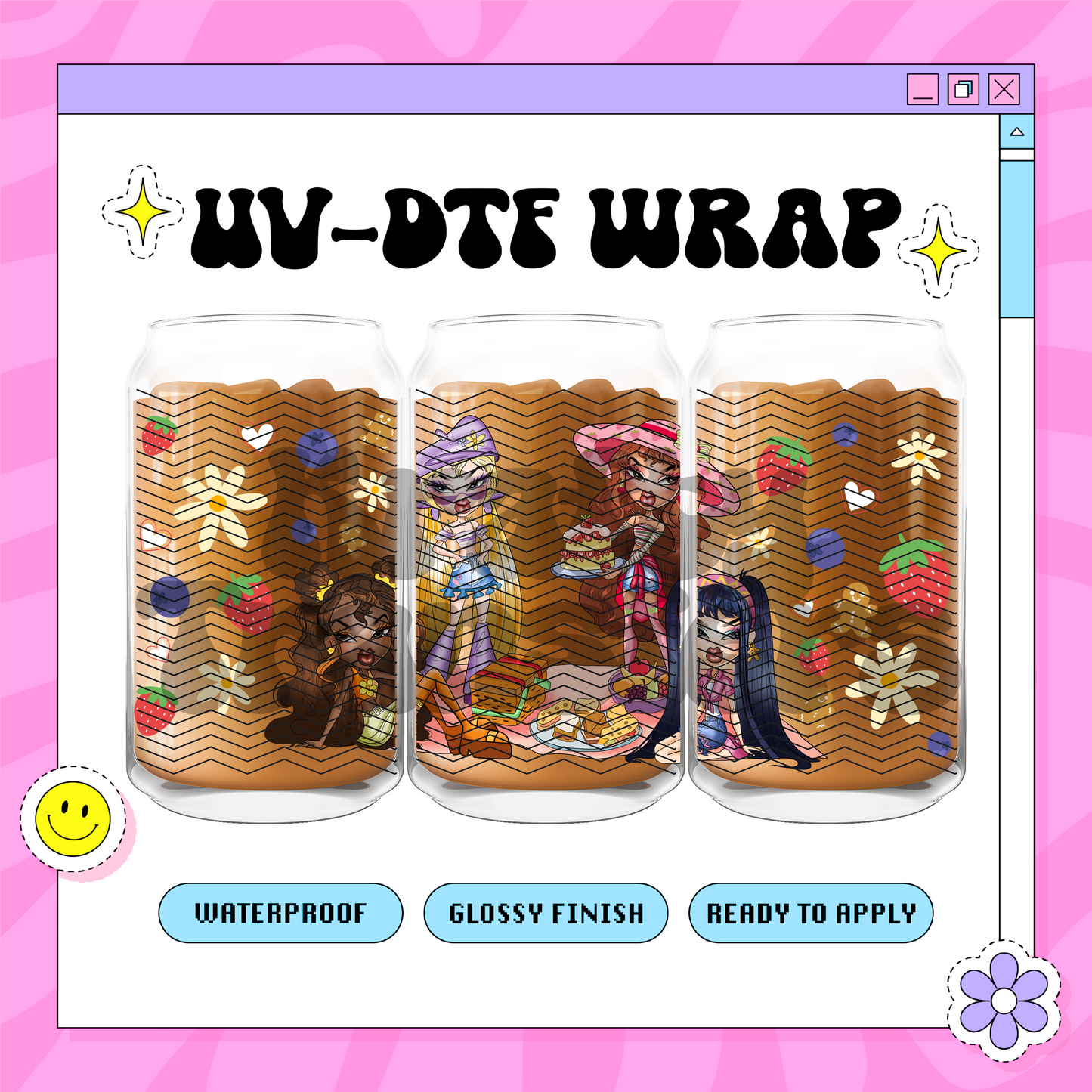 Sweet Dollz - 16 Oz UV DTF Wrap
