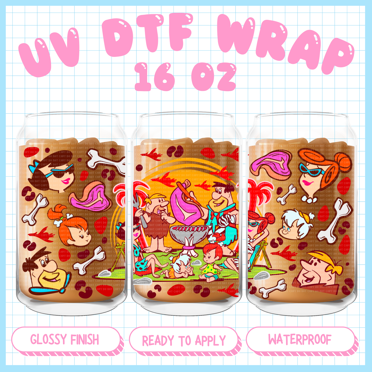Flints Carne Family
- 16 oz UV DTF WRAP