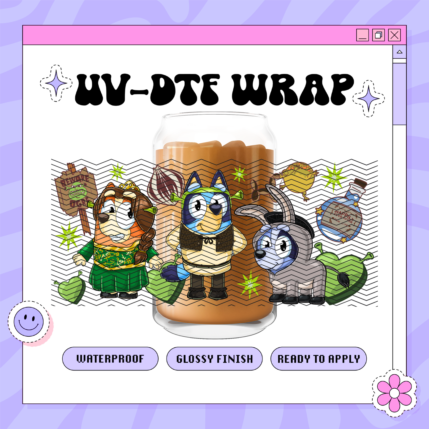 Shrek Dogs Exclusive- 16oz Glass Wrap