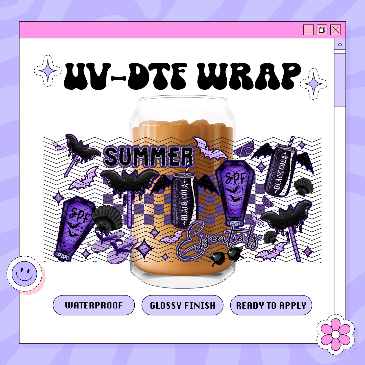 Spooky Girl Summer - 16oz Glass Wrap