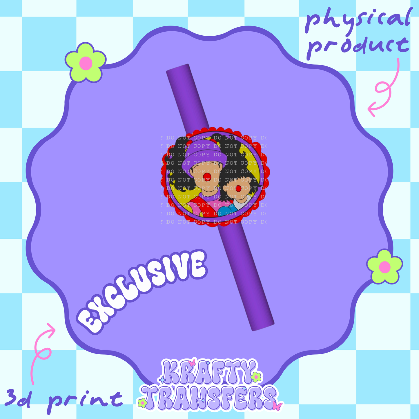 Comfy Girl & Molly EXCLUSIVE - 3D Straw Topper