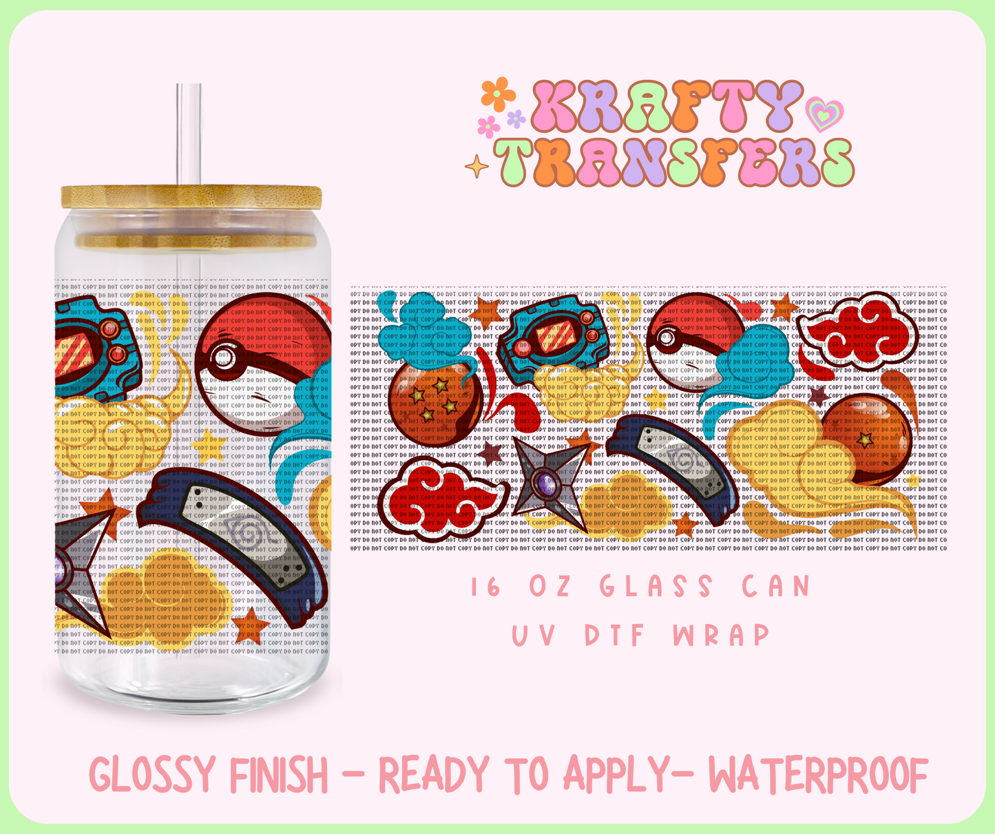 Anime Mix - 16 Oz UV DTF Wrap