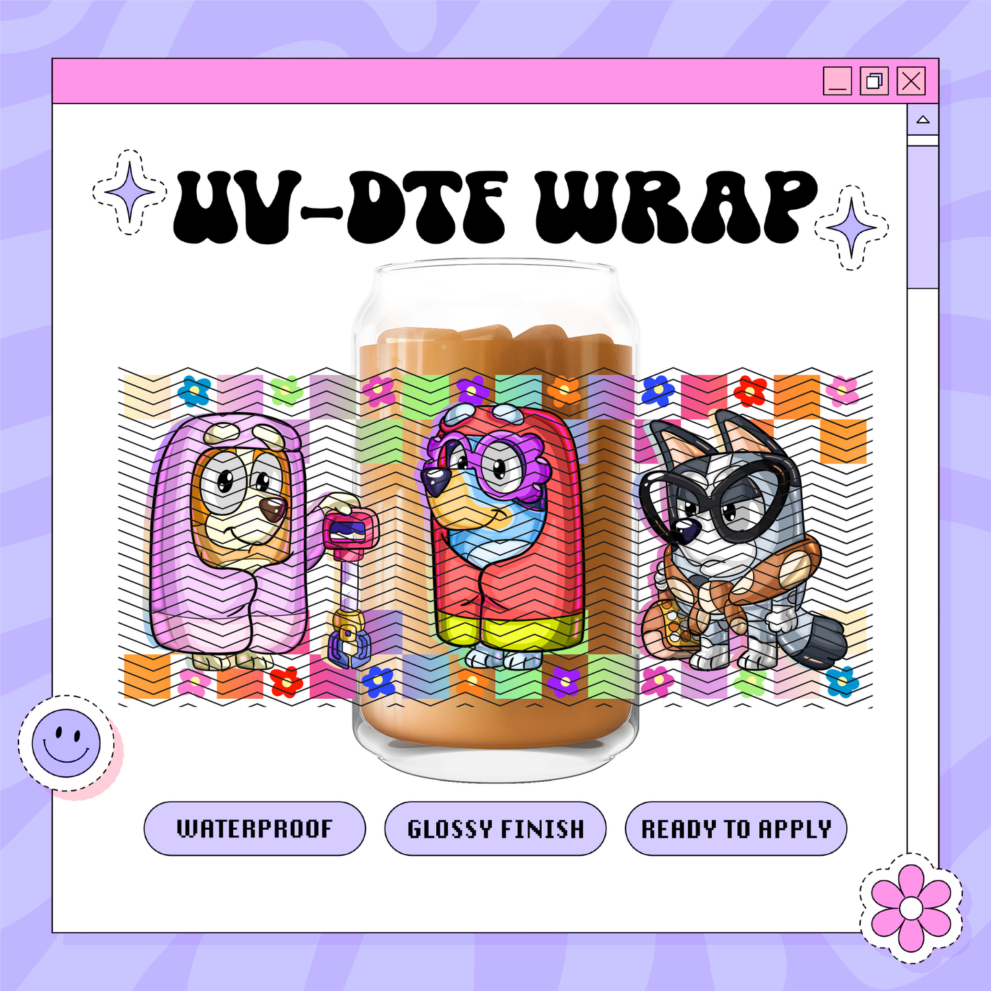 Dis Granny Dogs- 16oz Glass Wrap