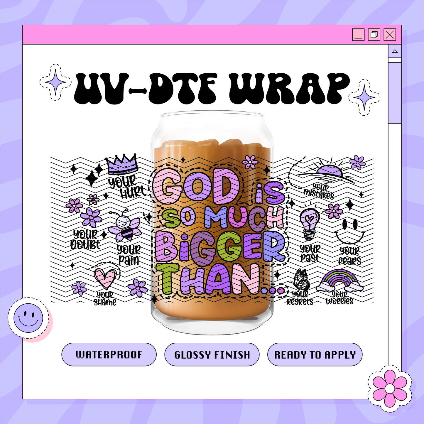 God Is So Much Better Than- 16oz Glass Wrap
