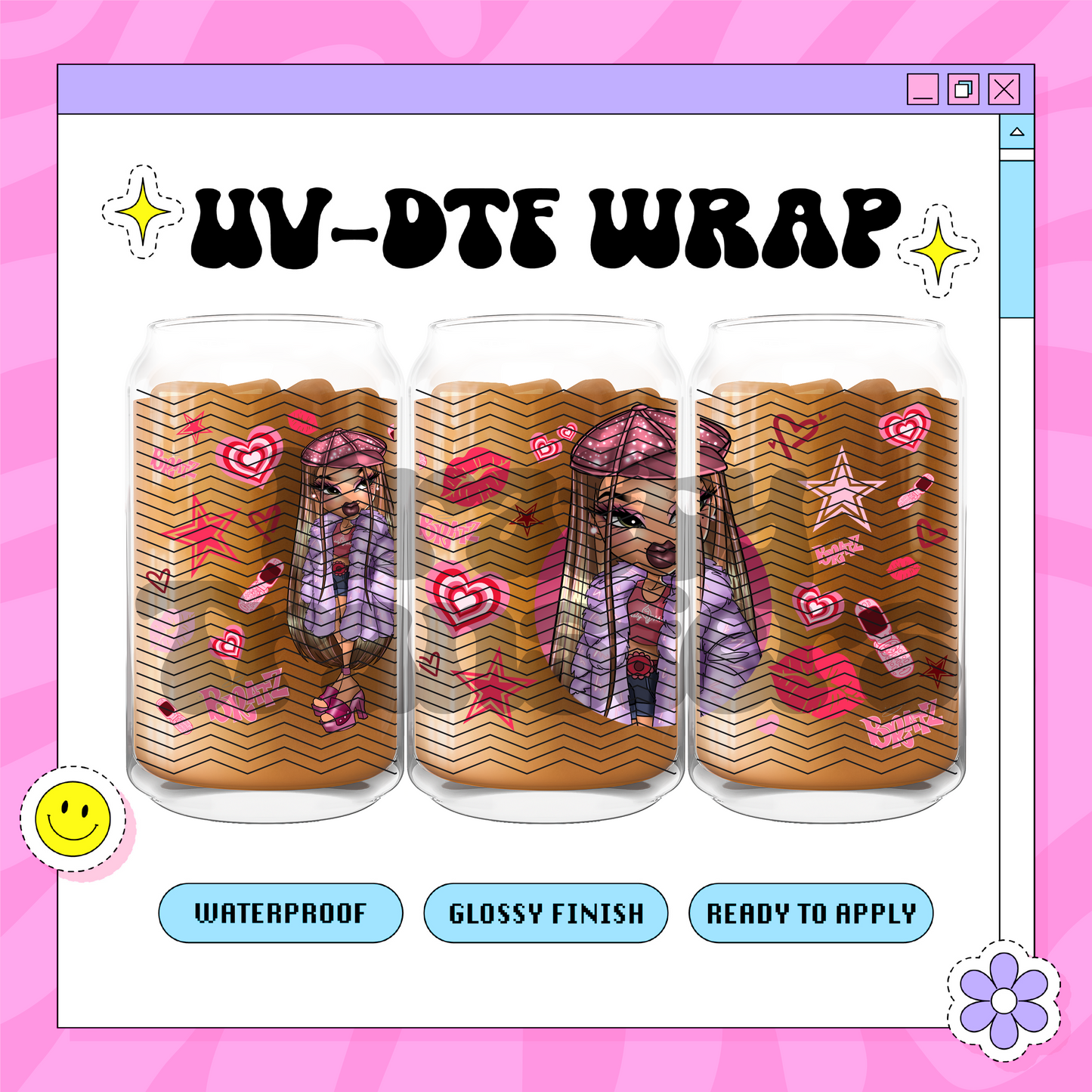 Y2K Jas Doll EXCLUSIVE - 16 Oz UV DTF Wrap