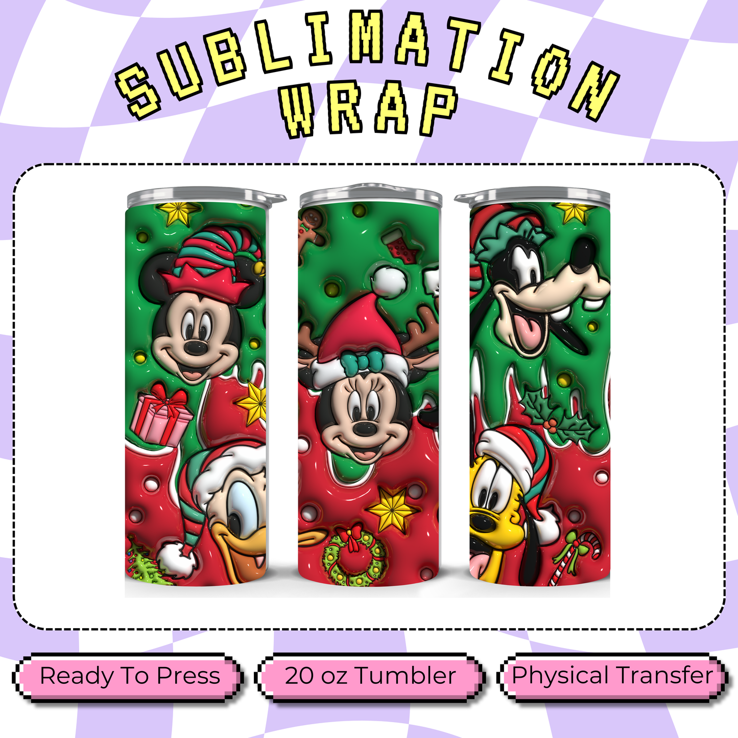 Dis Friends Jolly - 20oz Sublimation Tumbler Wrap