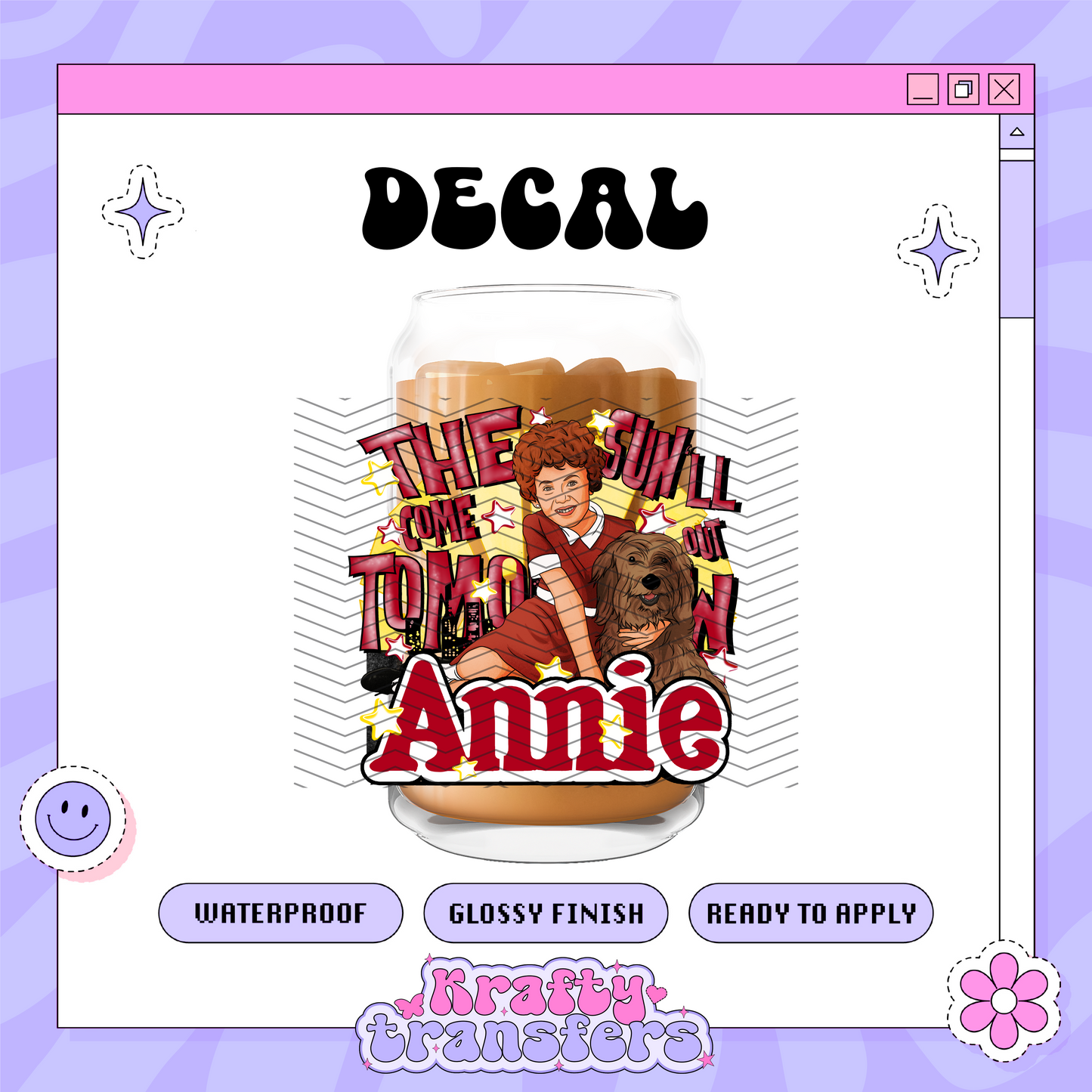 Annie - UVDTF Decal