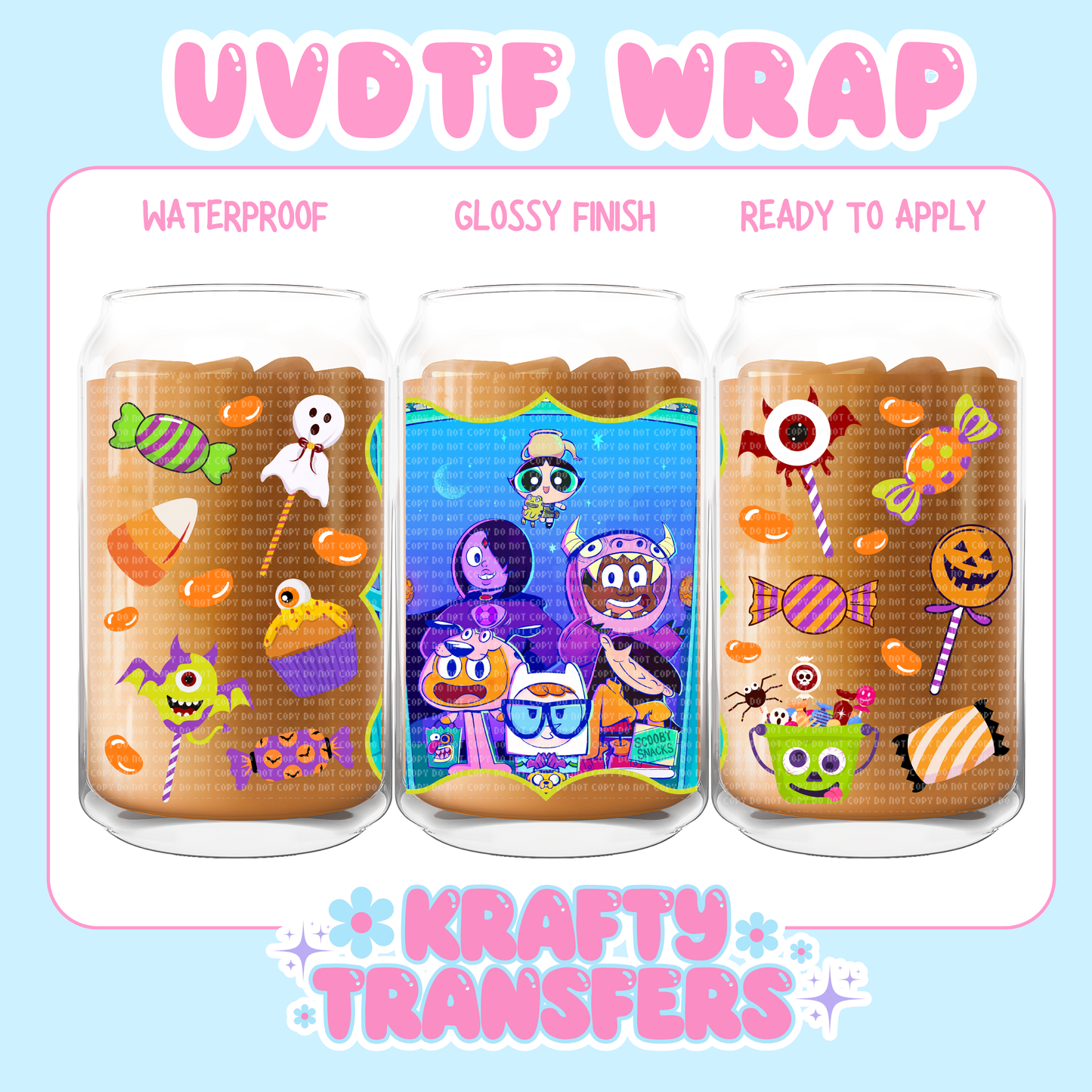 Trick o Treat EXCLUSIVE - 16 oz UV DTF WRAP
