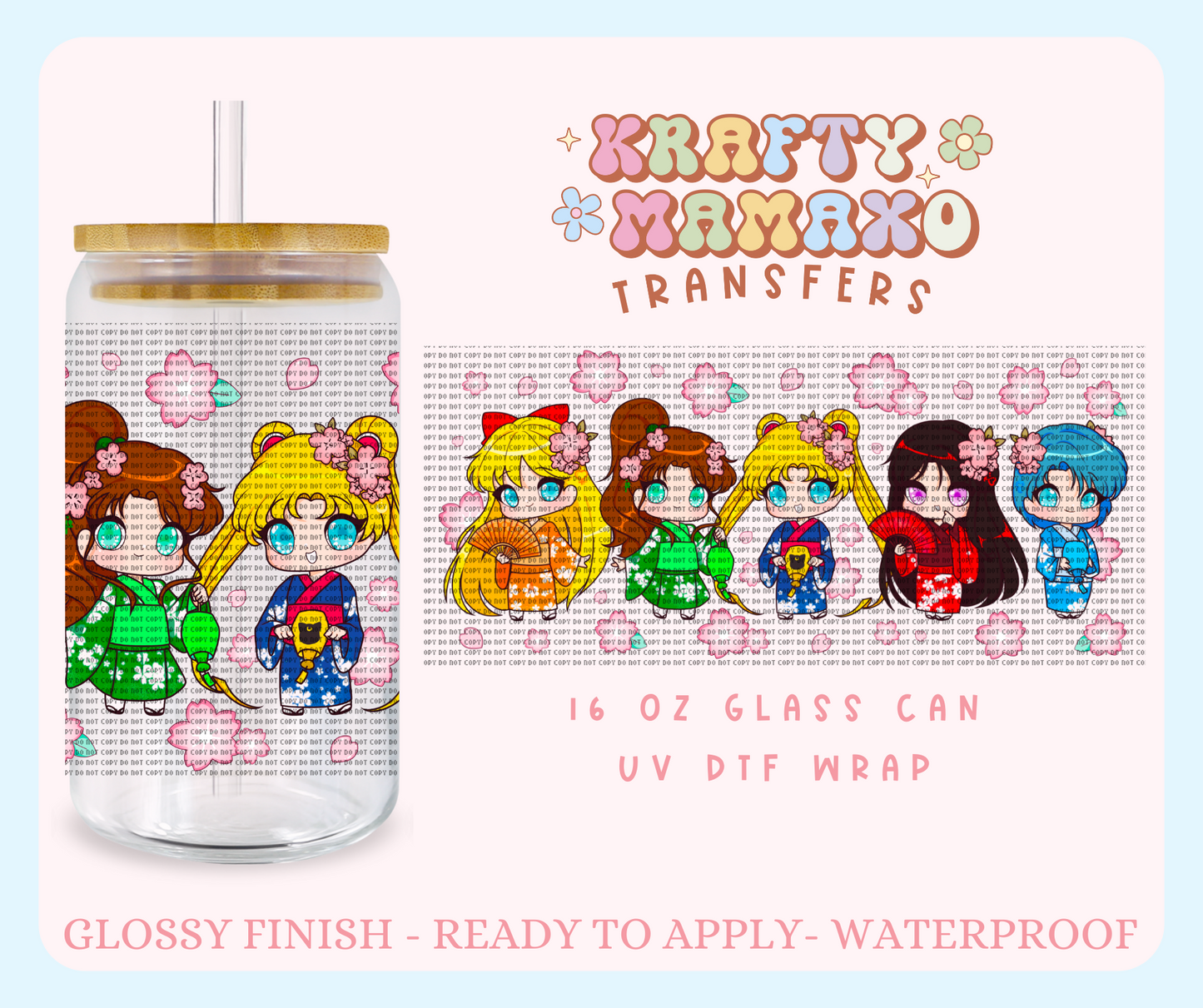 Sailor Friends EXCLUSIVE - 16 Oz UV DTF Wrap