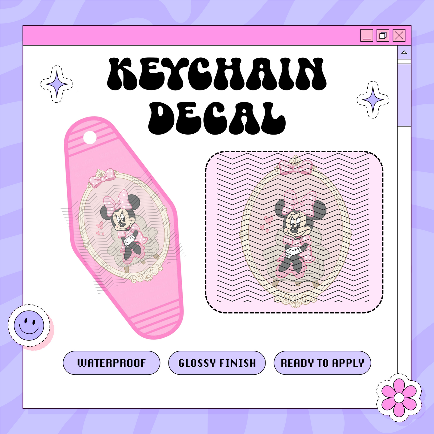 Pretty Mouse - Motel Keychain Decal