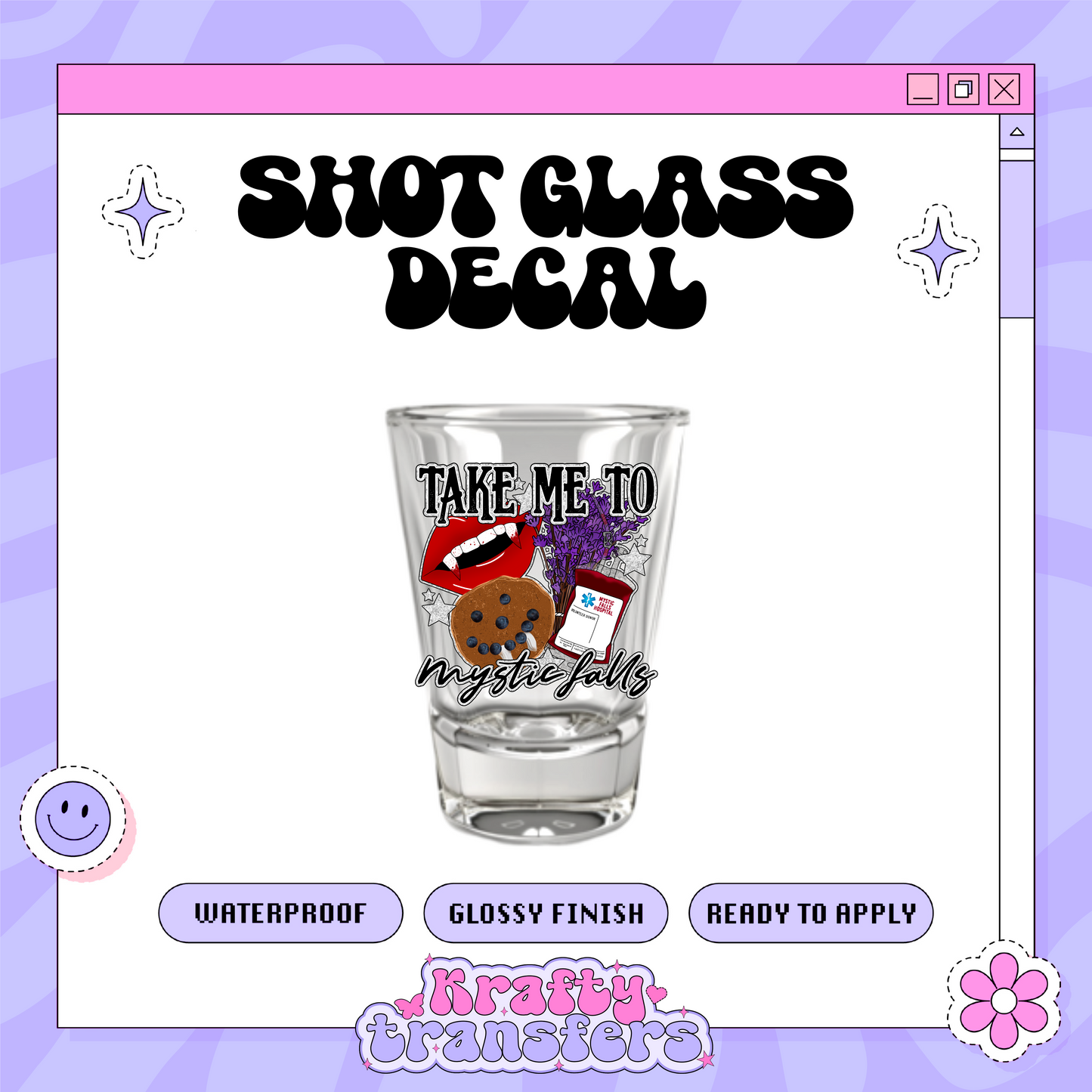 Mystic Fall - Shot Glass Decal