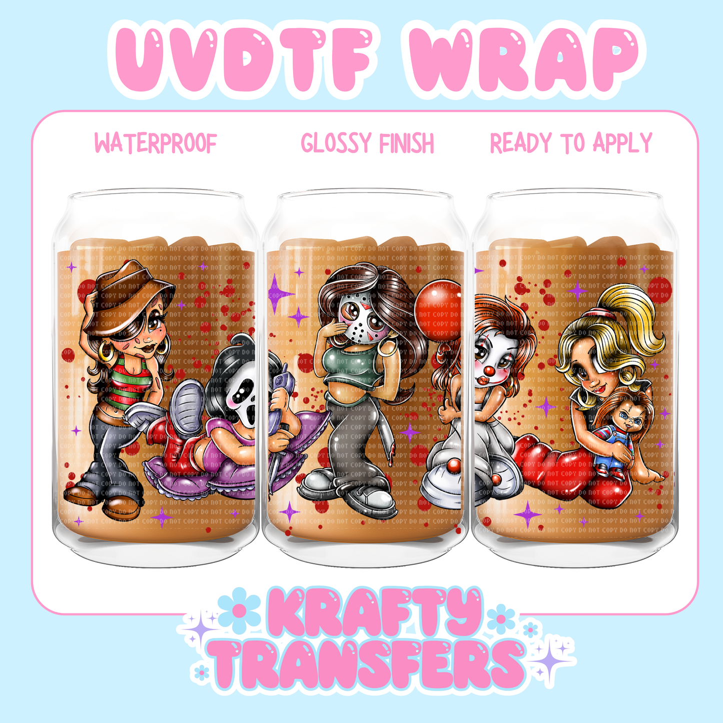 Spooky Cholas - 16 oz UV DTF WRAP