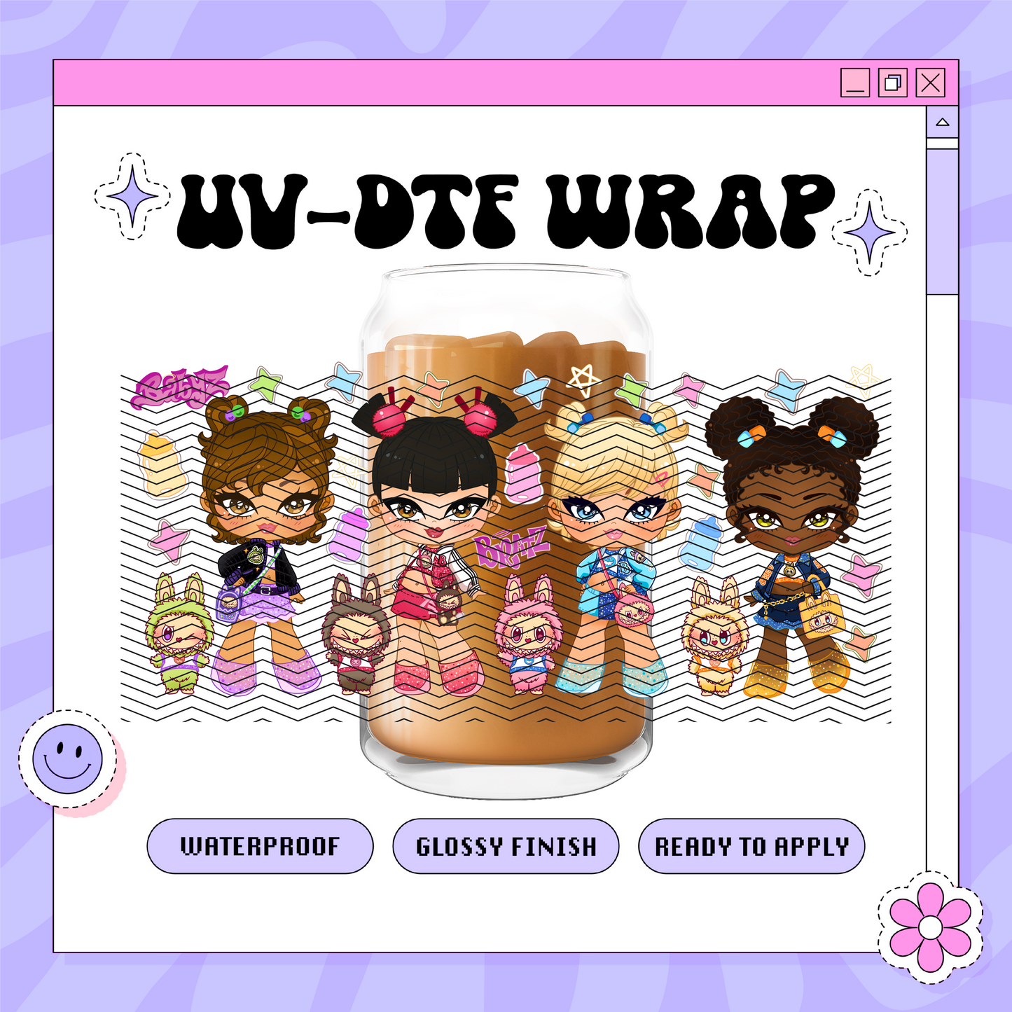 Dollz Baby Labubus Exclusive - 16oz Glass Wrap