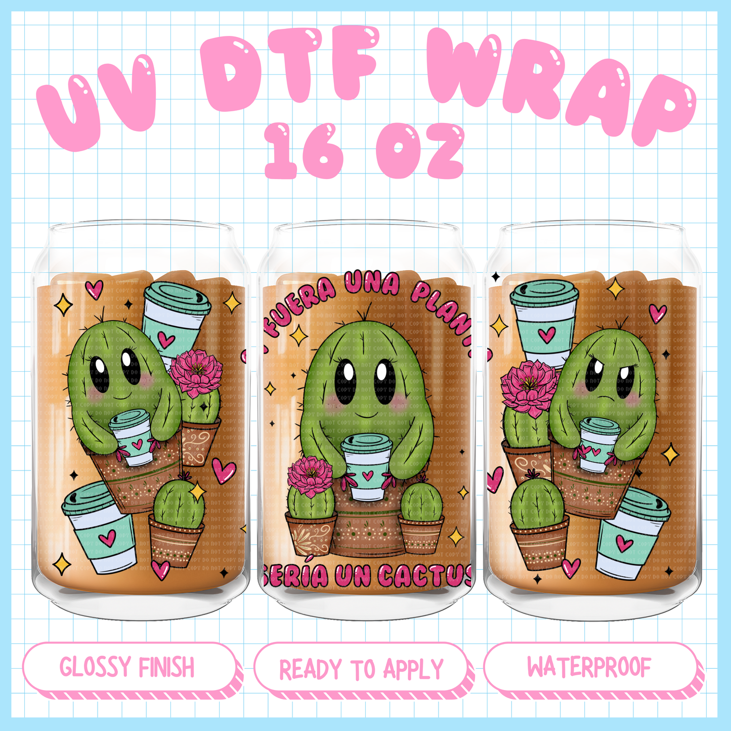 Plantita - 16 oz UV DTF WRAP