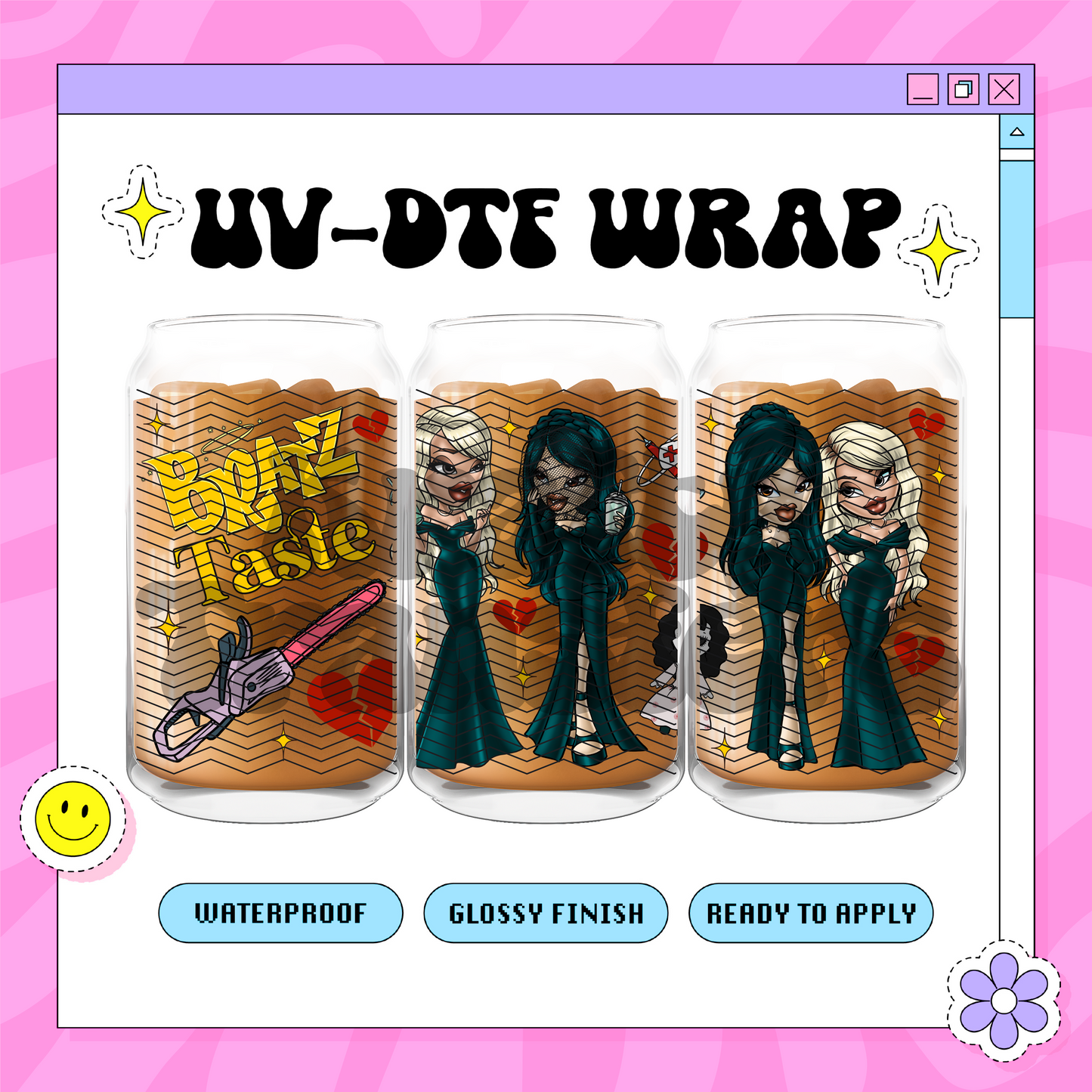 Dolls Taste J+S Exclusive - 16 oz UV DTF WRAP