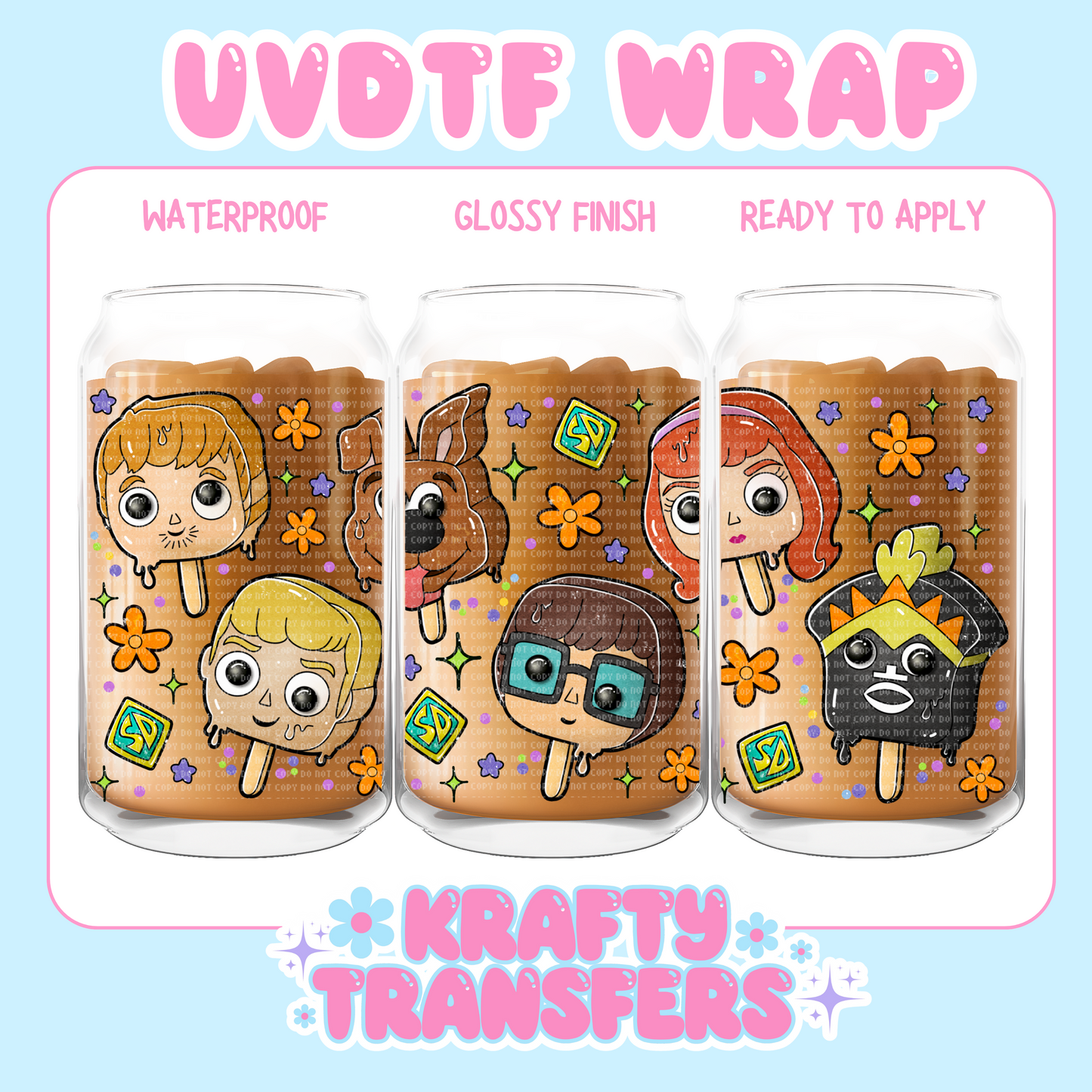 Mystery Gang Popsicles
- 16 oz UV DTF WRAP