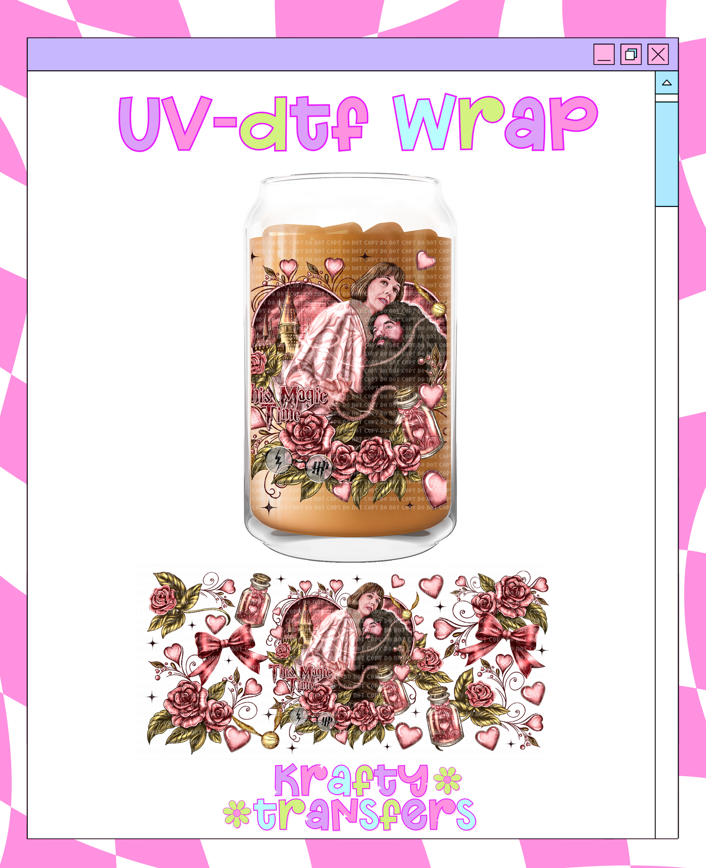 HP love - 16 oz Glass Wrap