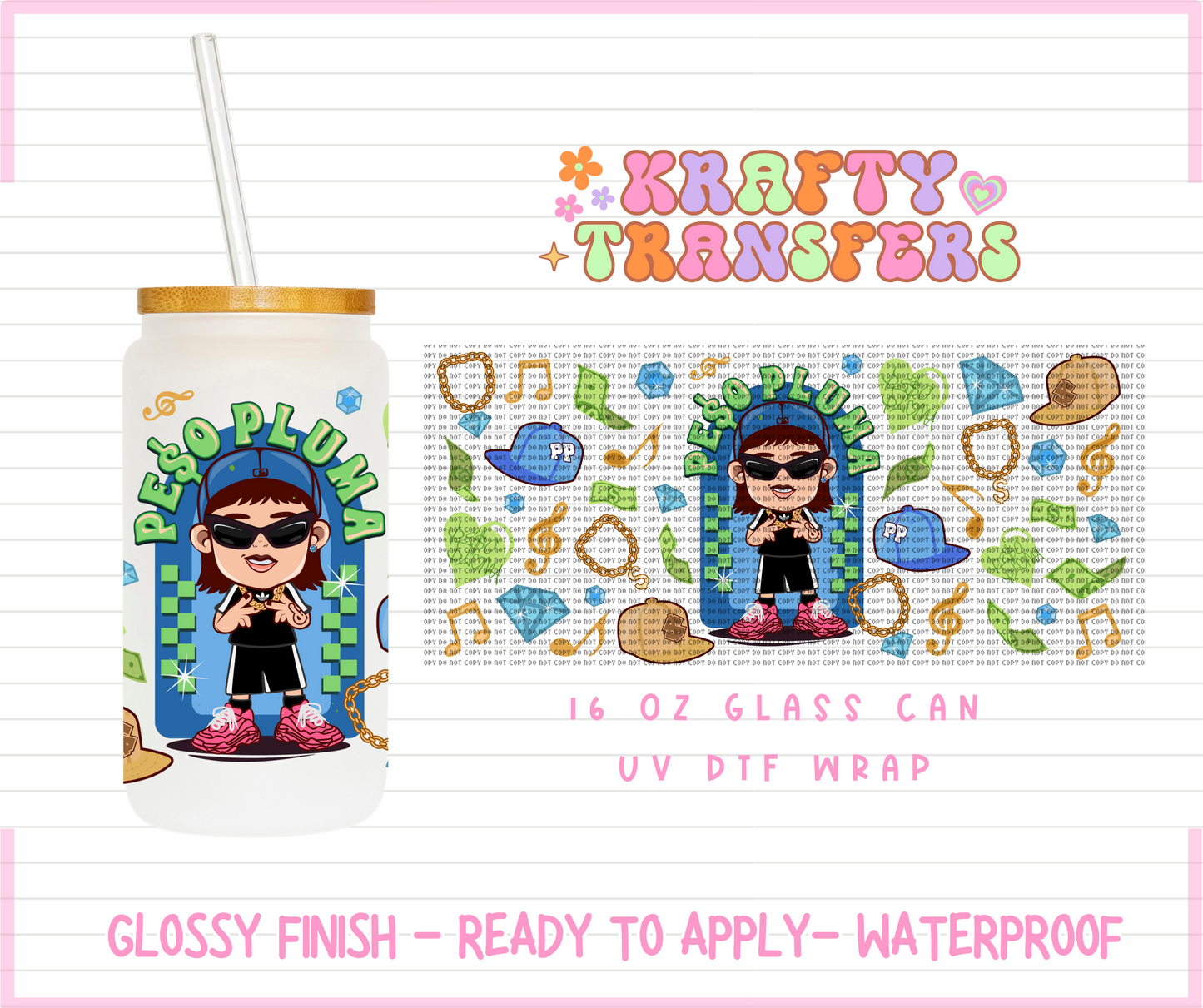 Pluma - 16 Oz UV DTF Wrap