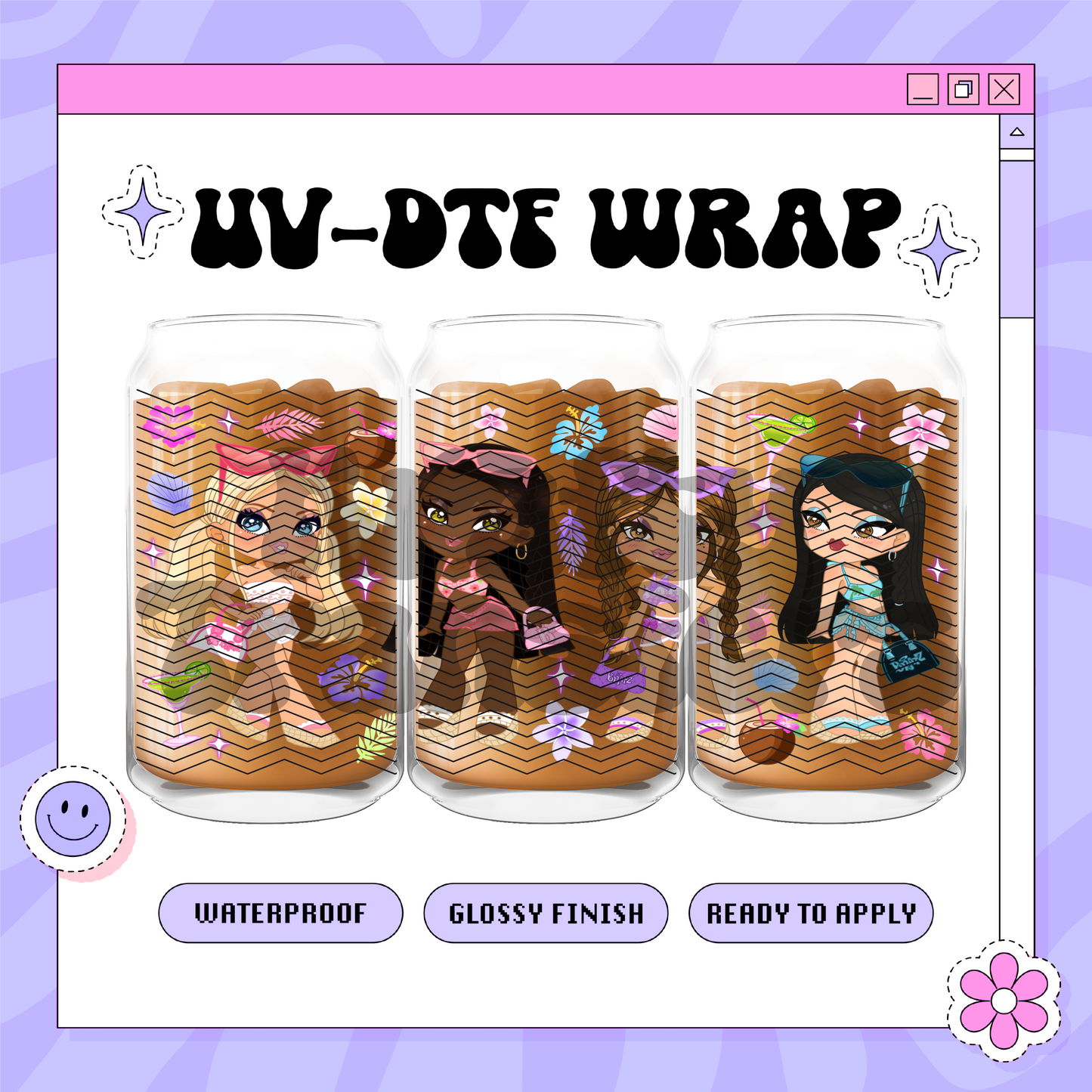 Dollz Summer EXCLUSIVE - 16oz Glass Wrap