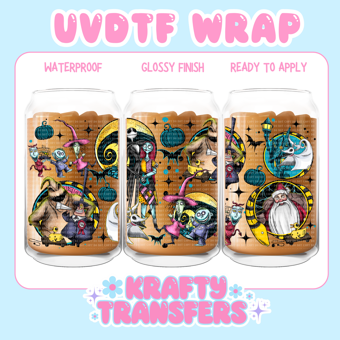 NBC
- 16 oz UV DTF WRAP