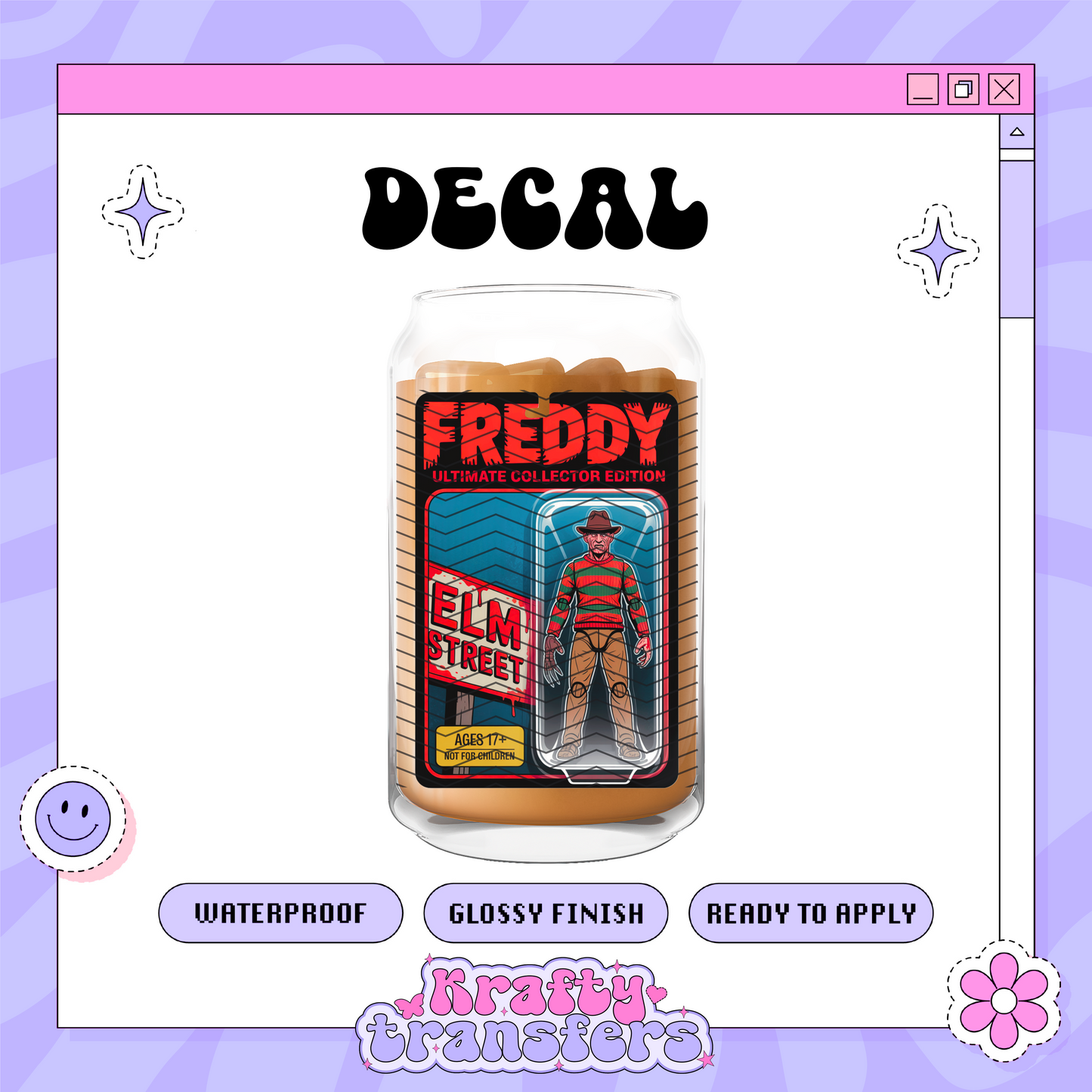 Spooky Action Figure F - UVDTF Decal