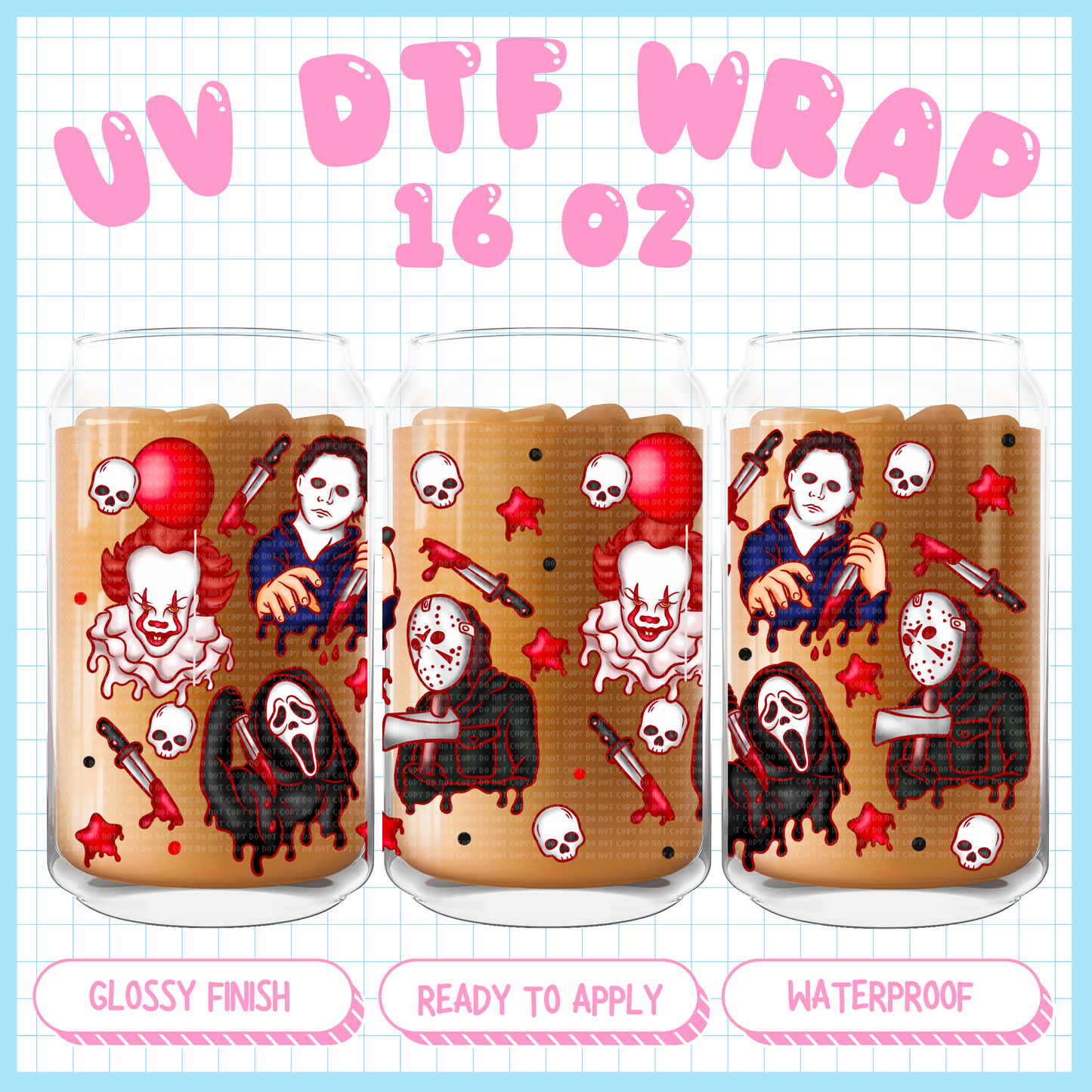 Wild Animals  - 16 oz UV DTF WRAP