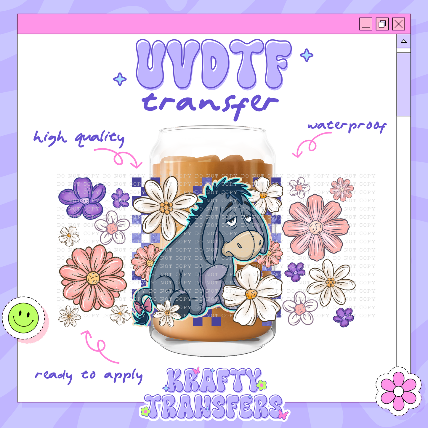 Donkey Flowers | #65 | 16oz UVDTF Wrap