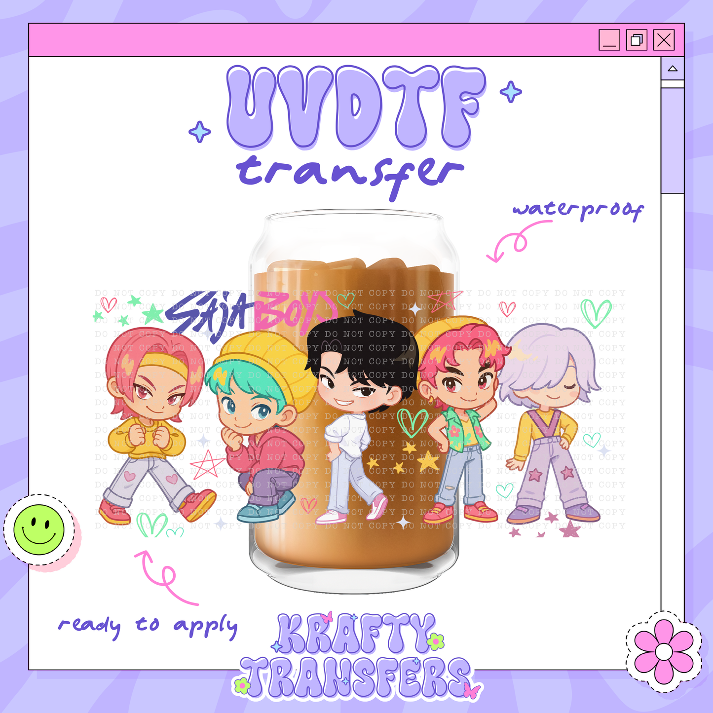 Kawaii Saja - 16oz Glass Wrap
