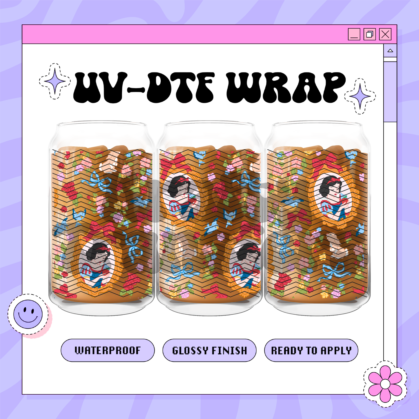 Apple Princess Dis - 16oz Glass Wrap