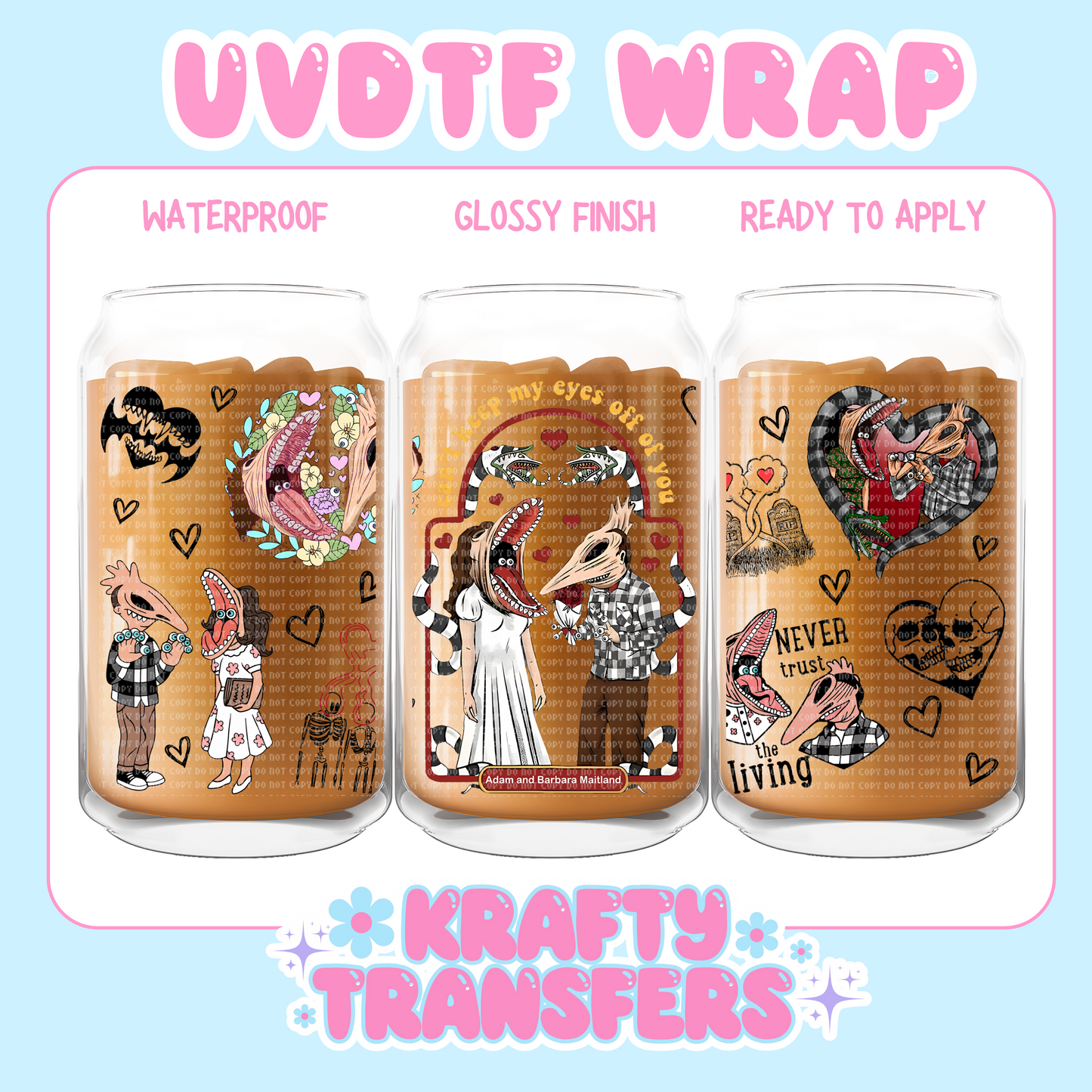 Never Trust - 16 oz UV DTF WRAP