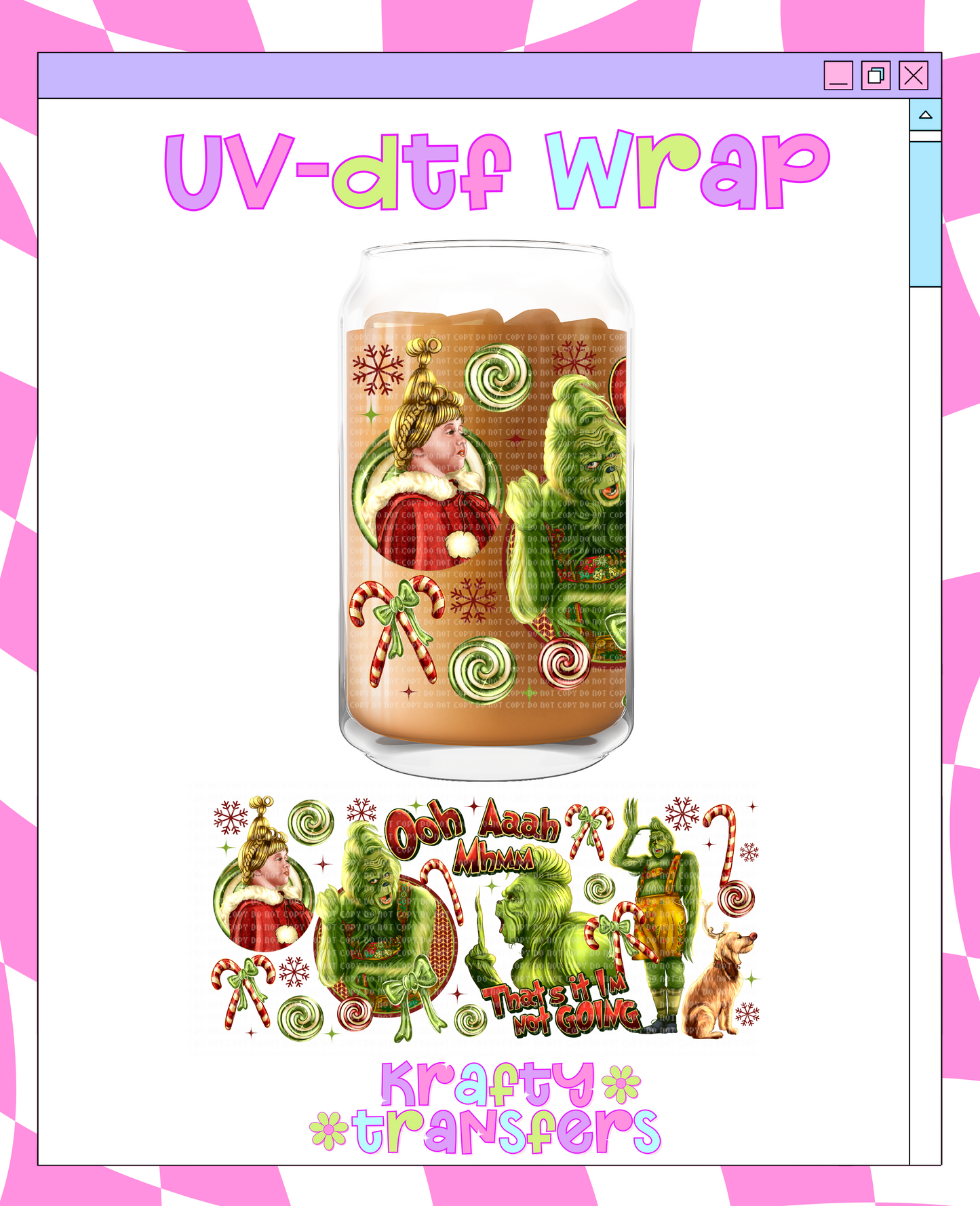 Ohh Ahh Ginchy - 16 oz Glass Wrap