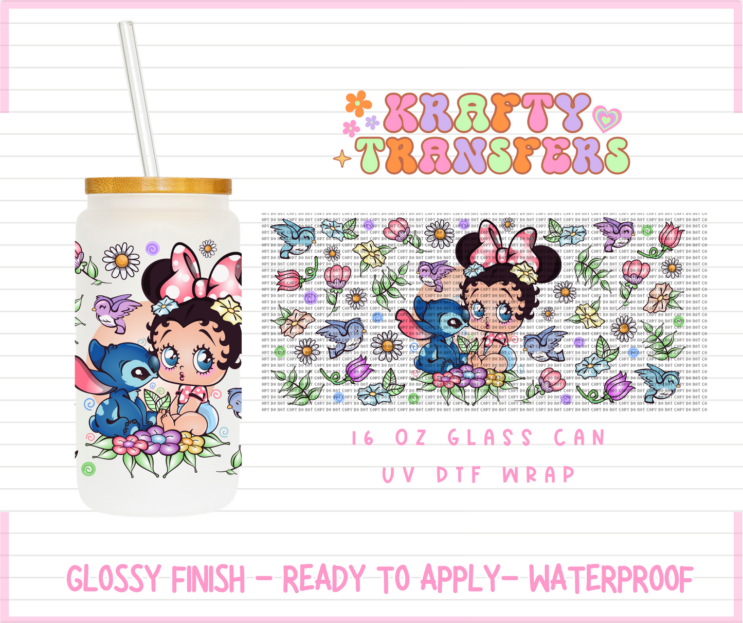 Alien & Betty - 16 Oz UV DTF Wrap