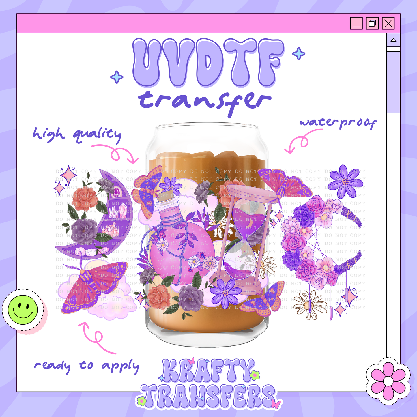 Floral Spooky | #23 | 16oz UVDTF Wrap