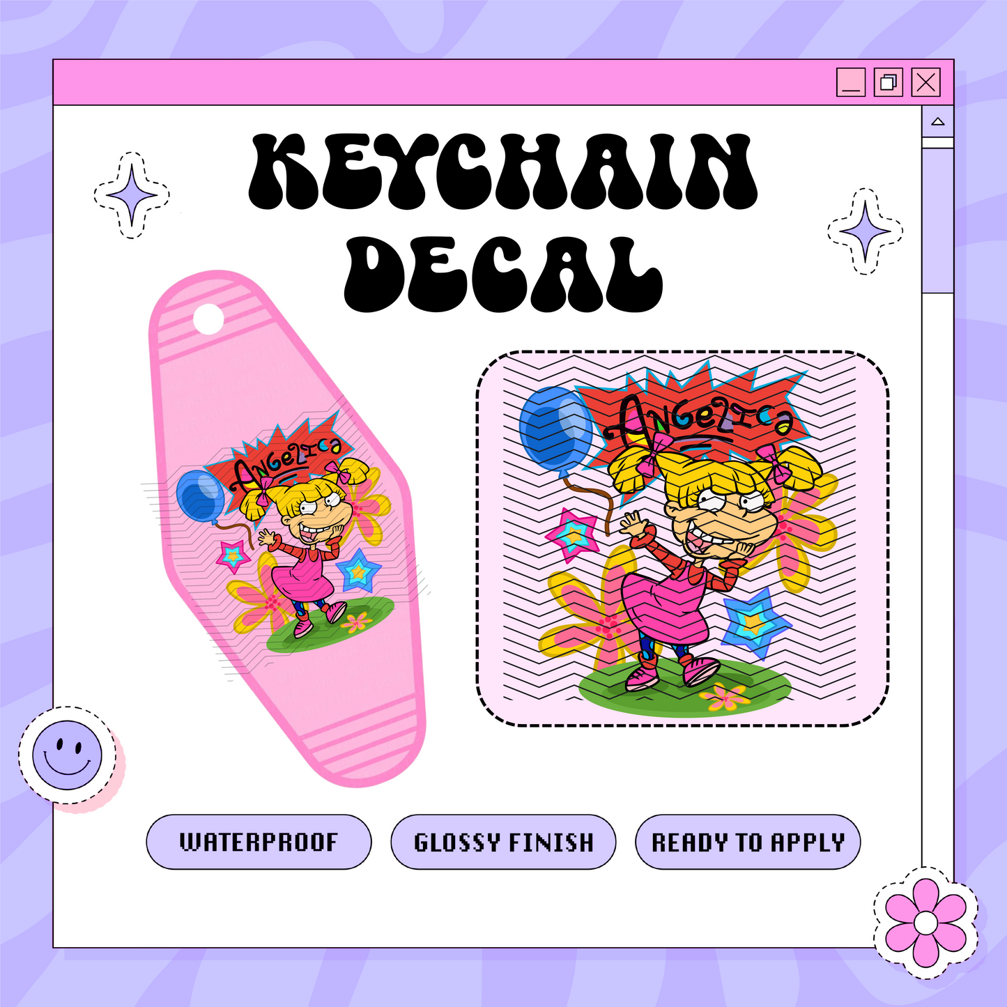 90s Angelica - Motel Keychain Decal