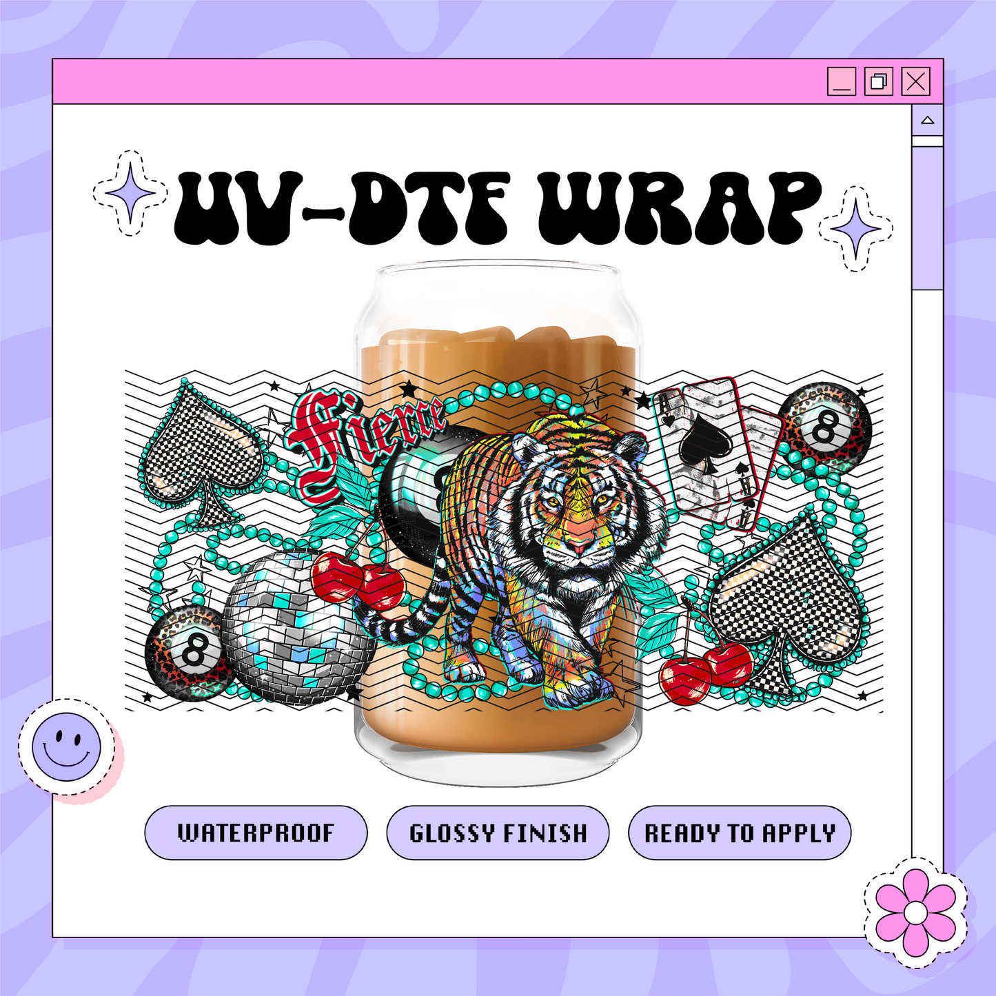 Fierce Tiger Alternative - 16oz Glass Wrap