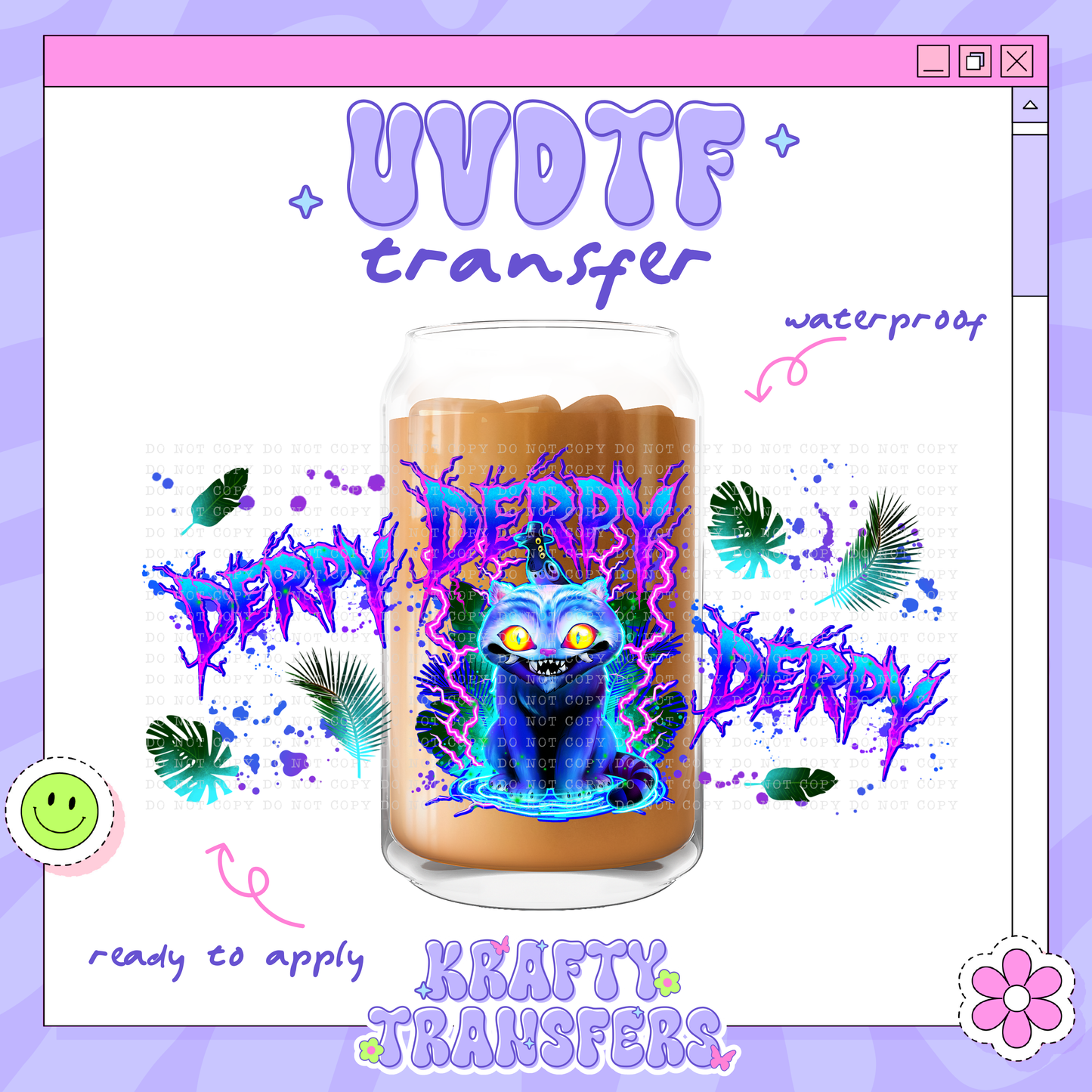Kawaii Derpy - 16oz Glass Wrap