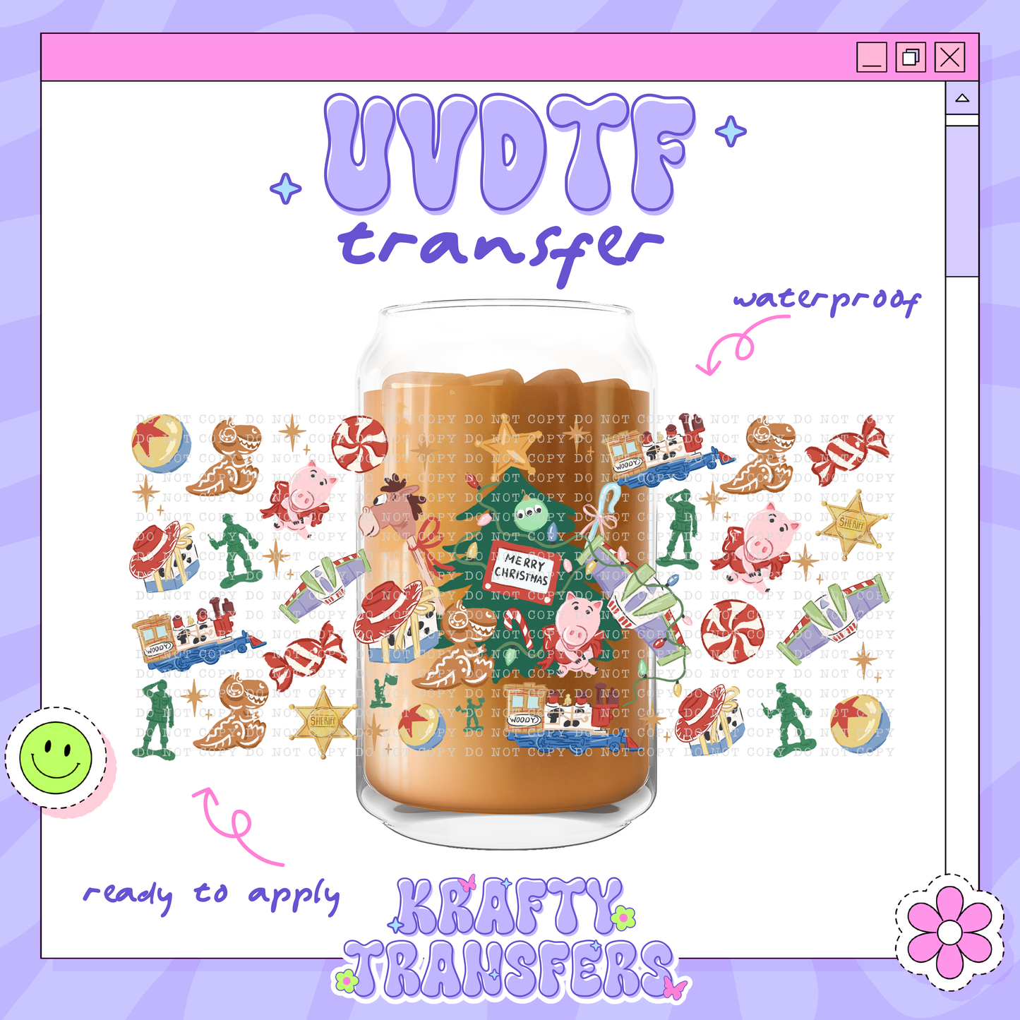 Xmas Toys - 16oz Glass Wrap