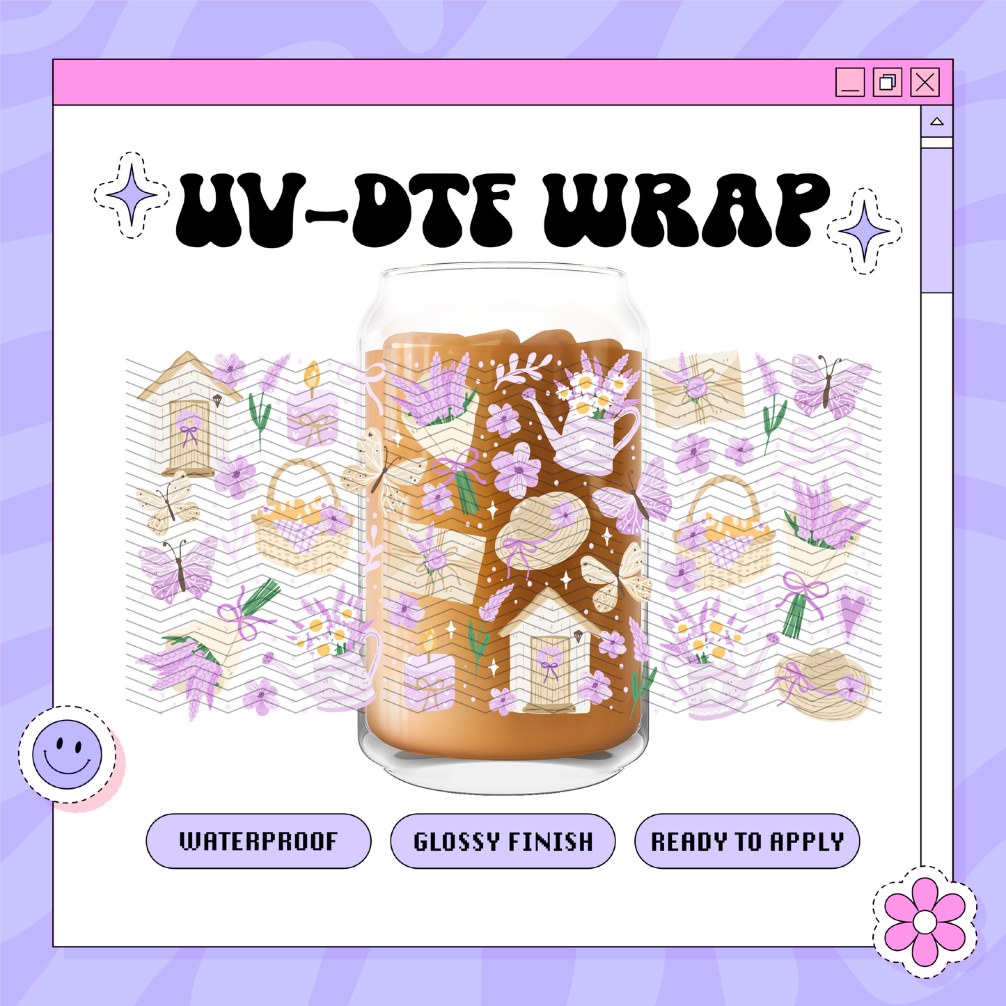 NT Lavender Cottage - 16oz Glass Wrap