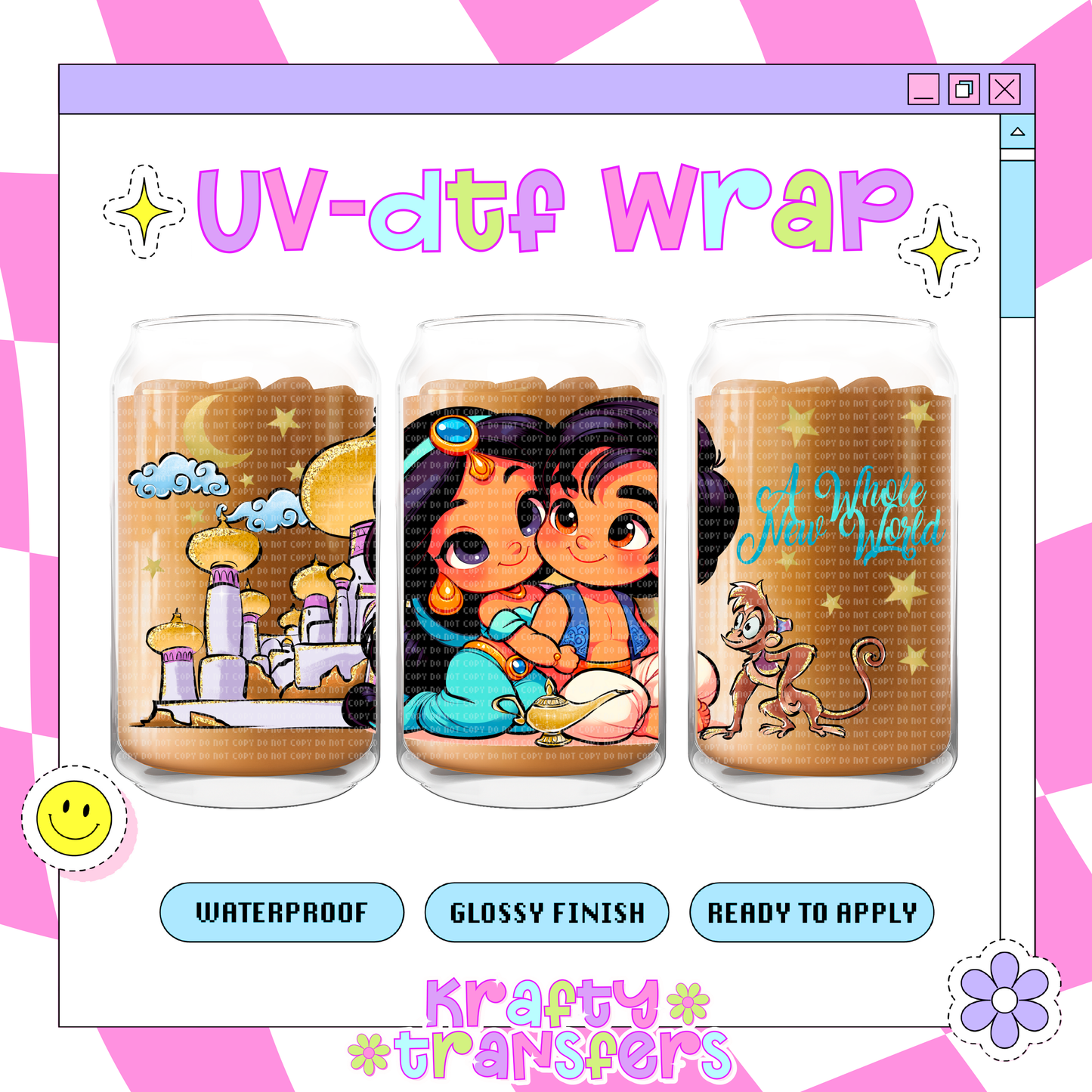 Baby Y&A Love - 16 oz Glass Wrap